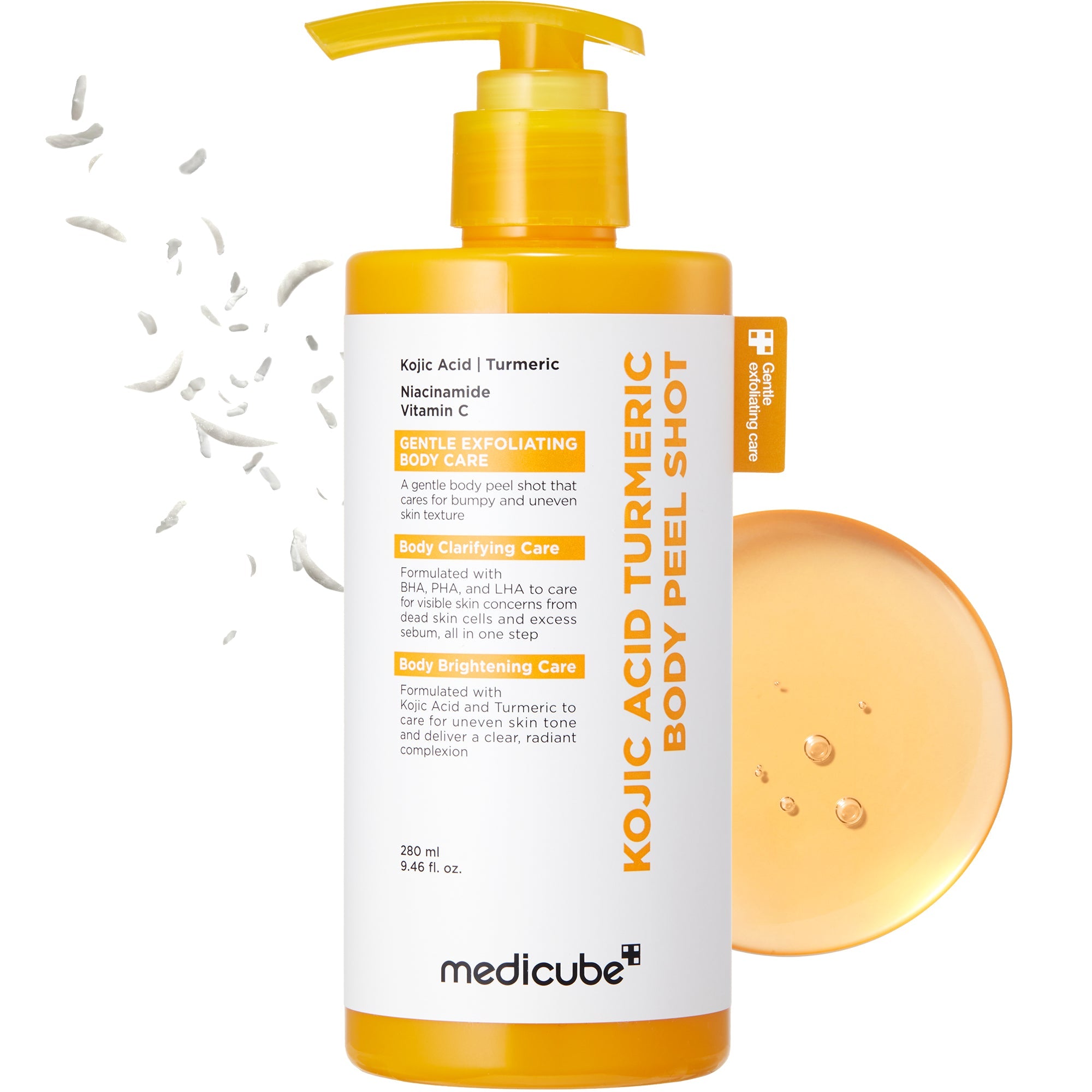Kojic Acid Turmeric Body Peel Shot - Leave room for self-care.