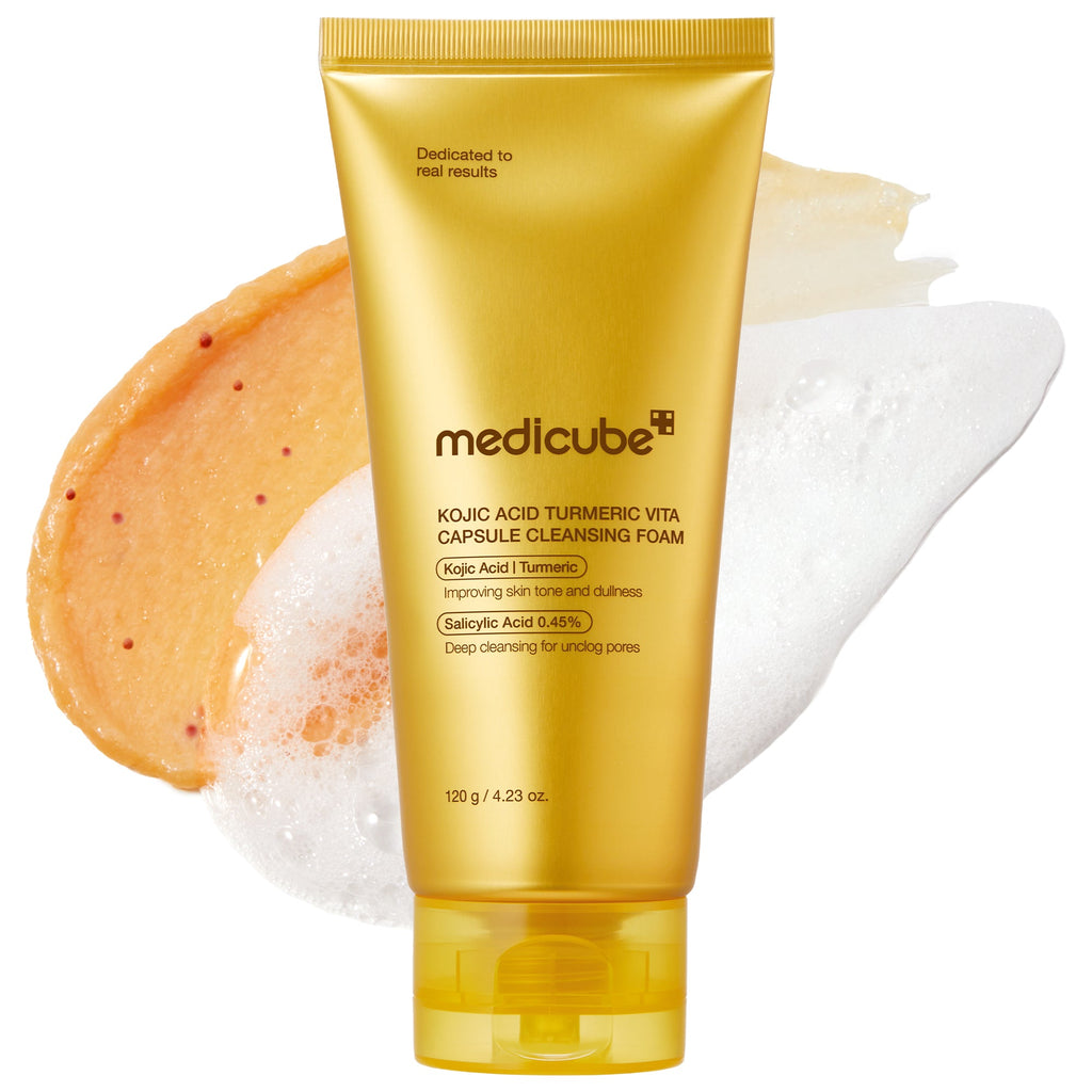 Kojic Acid Turmeric Vita Capsule Foam Cleanser - K-beauty meets your routine.
