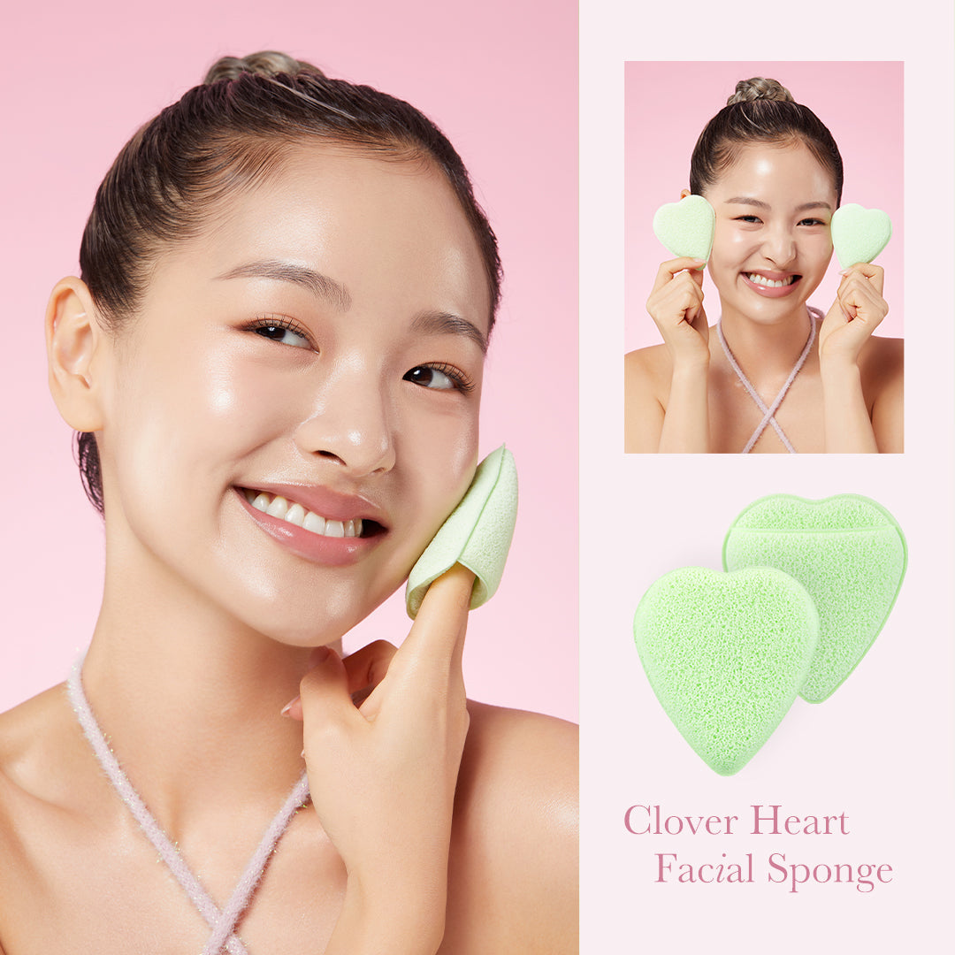 Clover Heart Facial Sponge - A little wonder to explore.