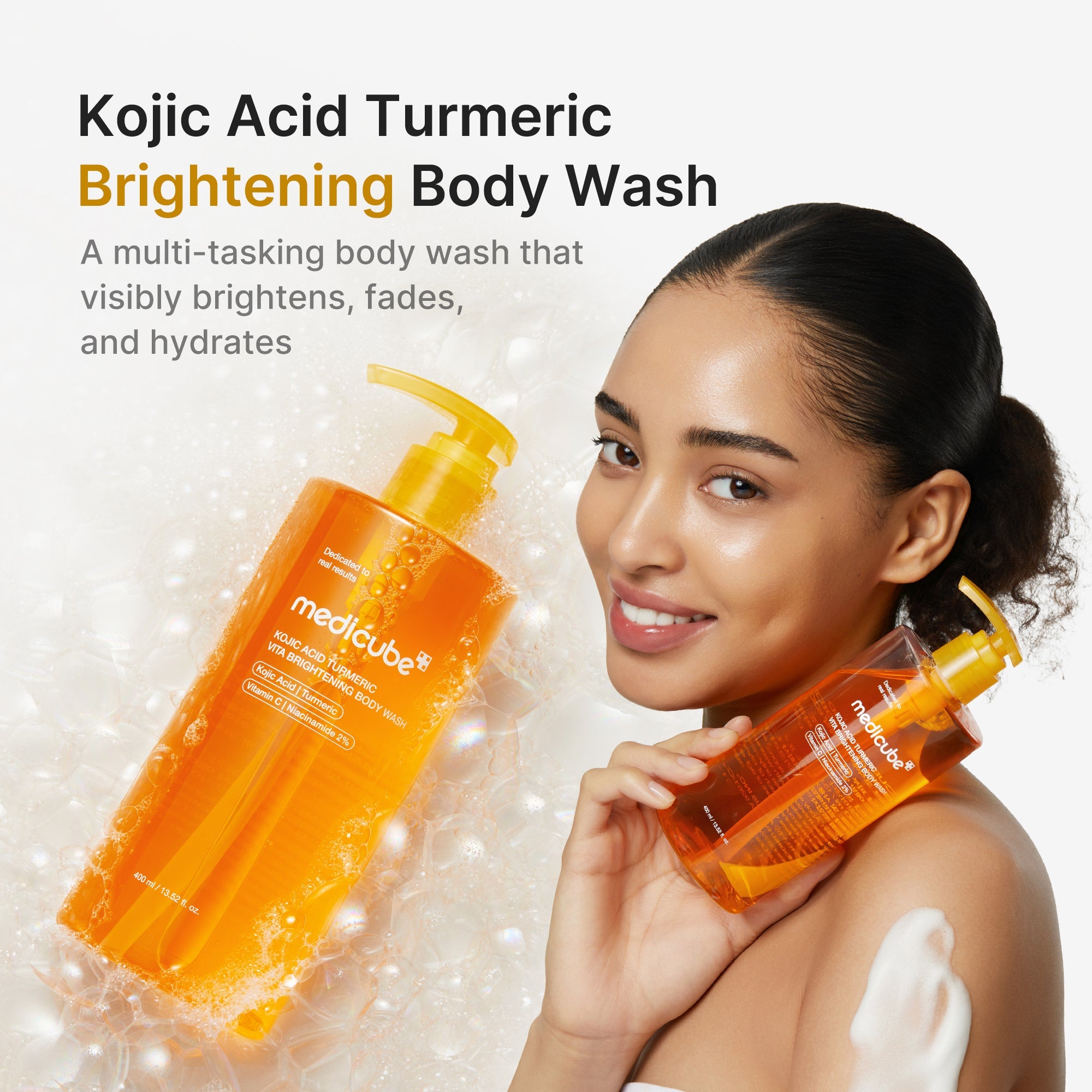Kojic Acid Turmeric Brightening Body Wash - Medicube on your terms.