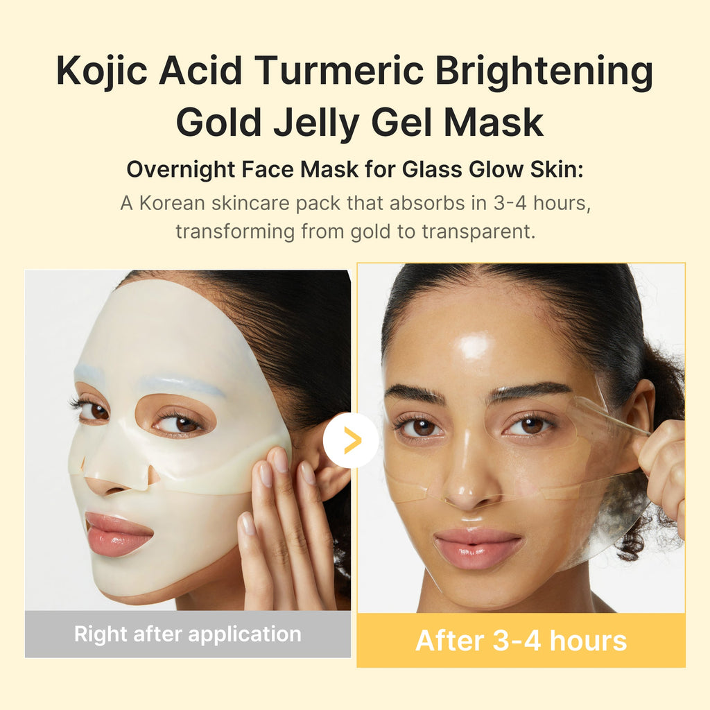 Kojic Acid Turmeric Gold Jelly Gel Mask - Your rhythm. Your routine.