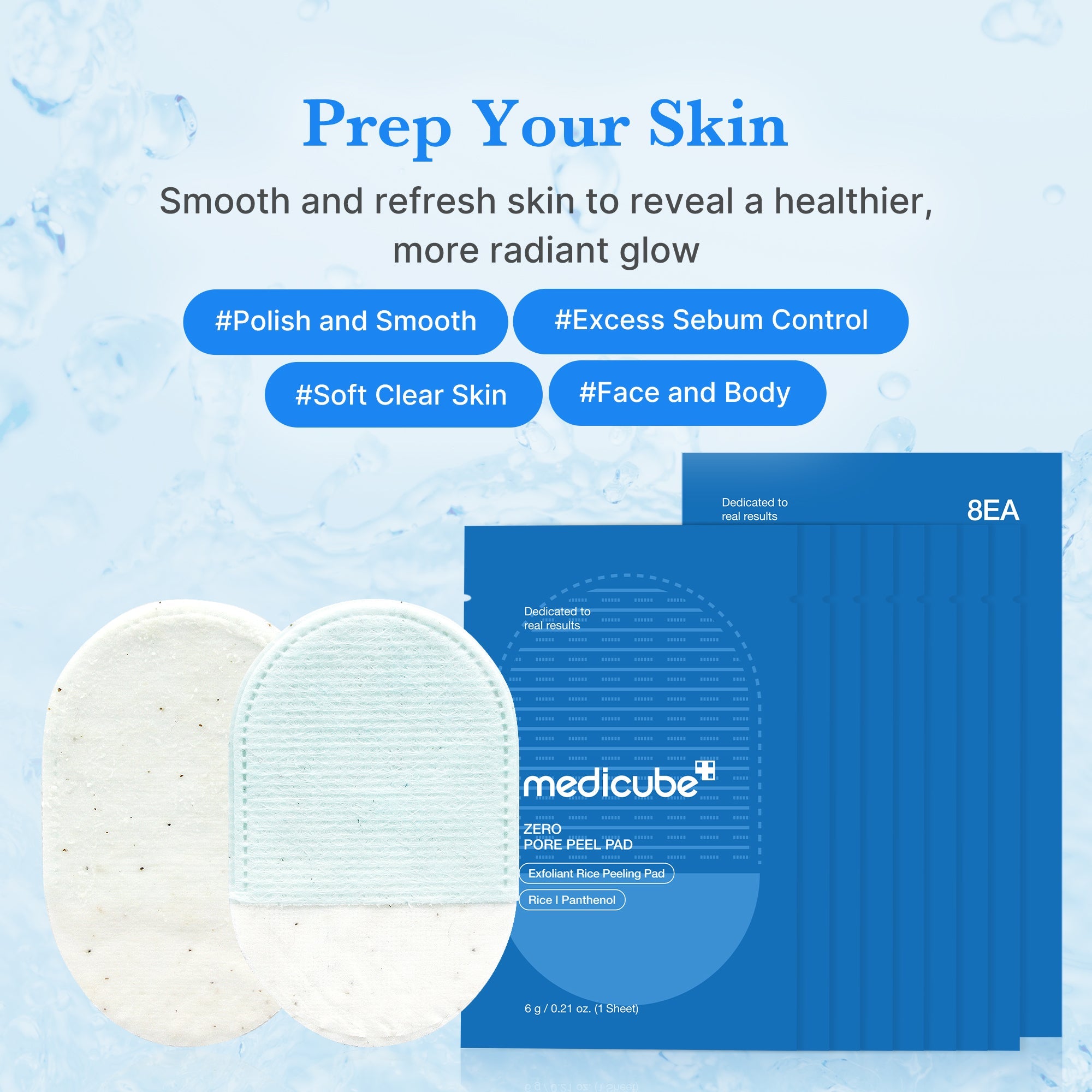 Zero Pore Peeling Pads (8ea) - Keep a date with yourself.
