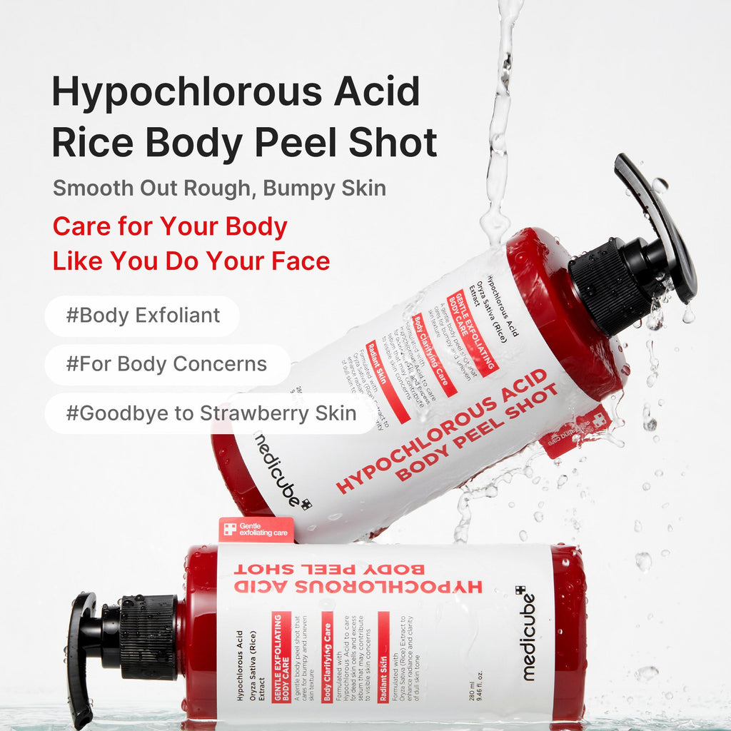 Hypochlorous Acid Rice Body Peel Shot - Follow your glow curiosity.