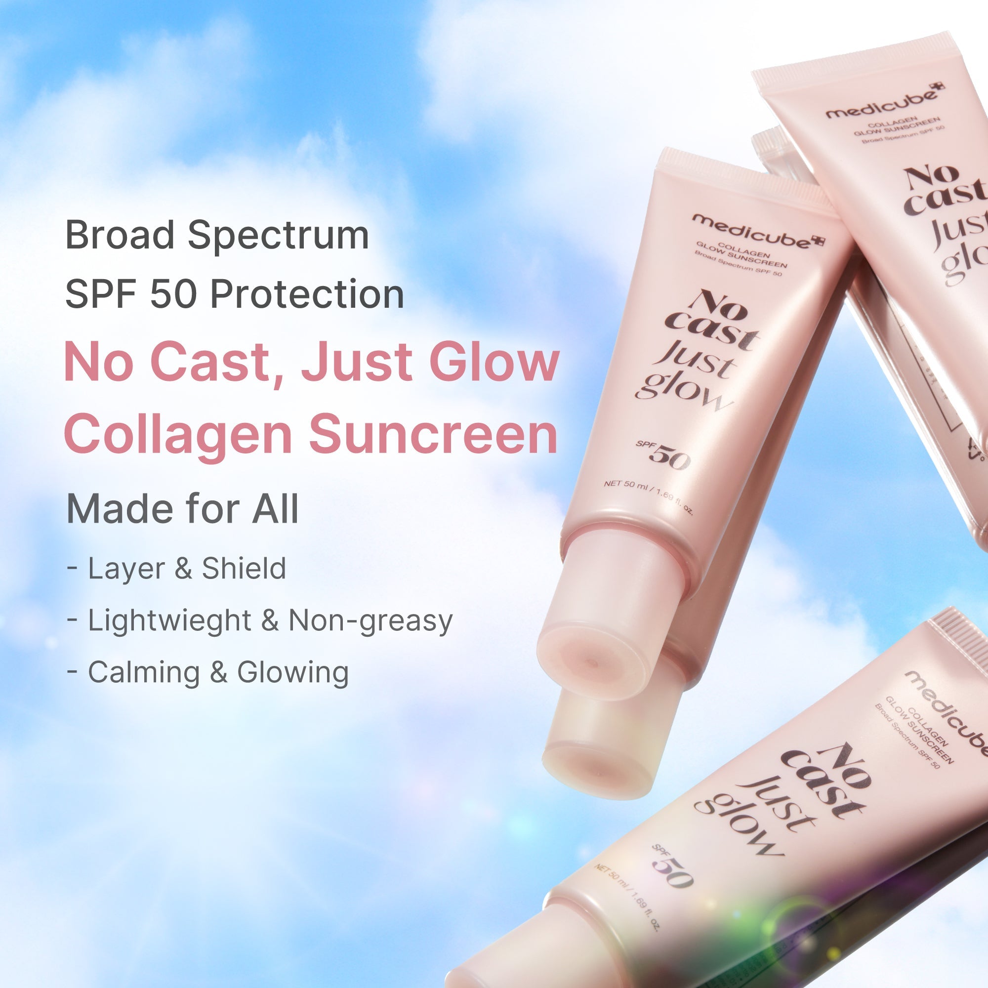 No Cast Just Glow Collagen Sunscreen - Curious about Korean beauty?