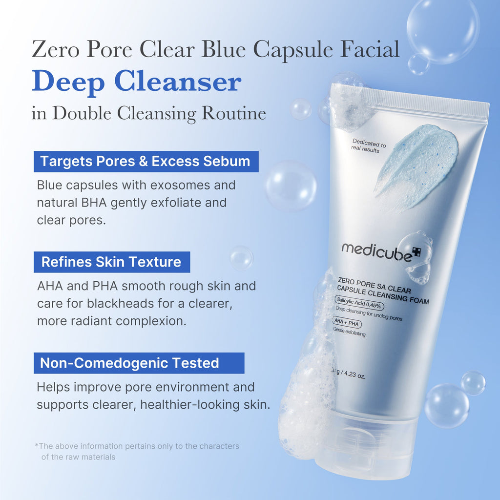 Zero Pore Capsule Cleansing Foam - Leave room for real skin.