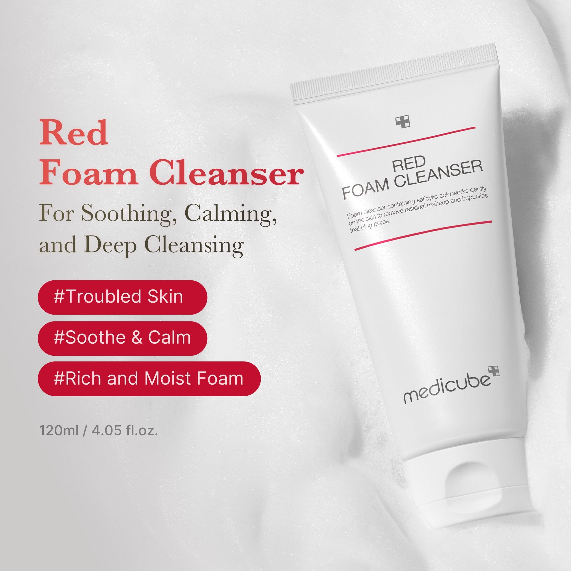 Red Foam Cleanser - Keep some glow in mind.