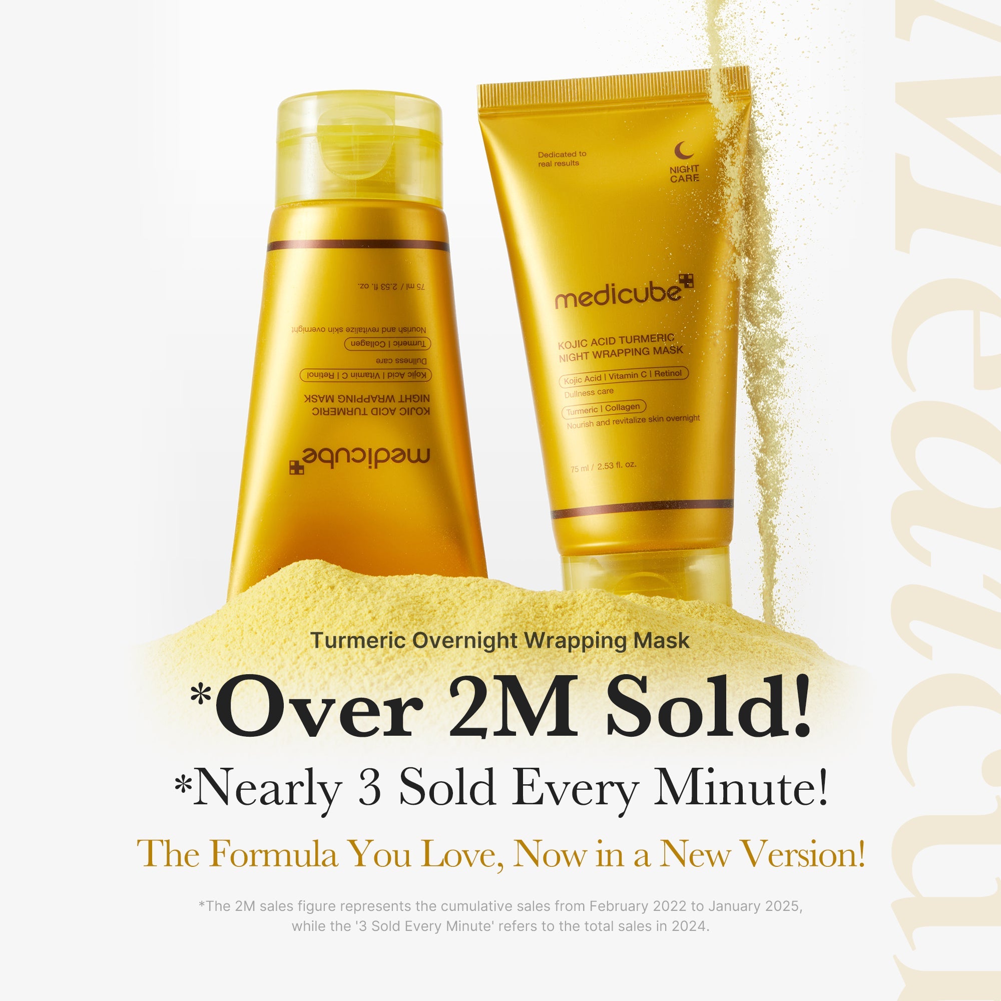 Kojic Acid Turmeric Overnight Wrapping Mask - Medicube fits your ritual.