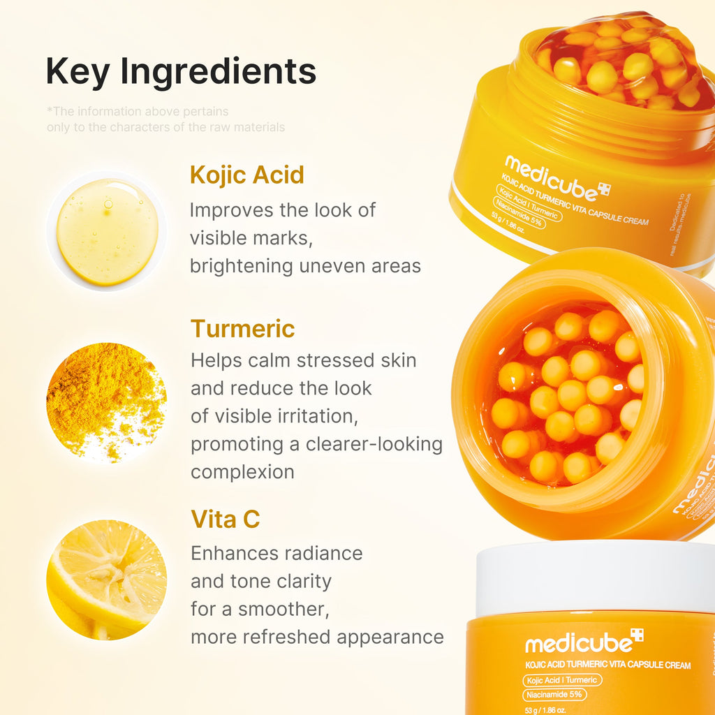 Kojic Acid Turmeric Vita Capsule Cream - Make skin care your own.