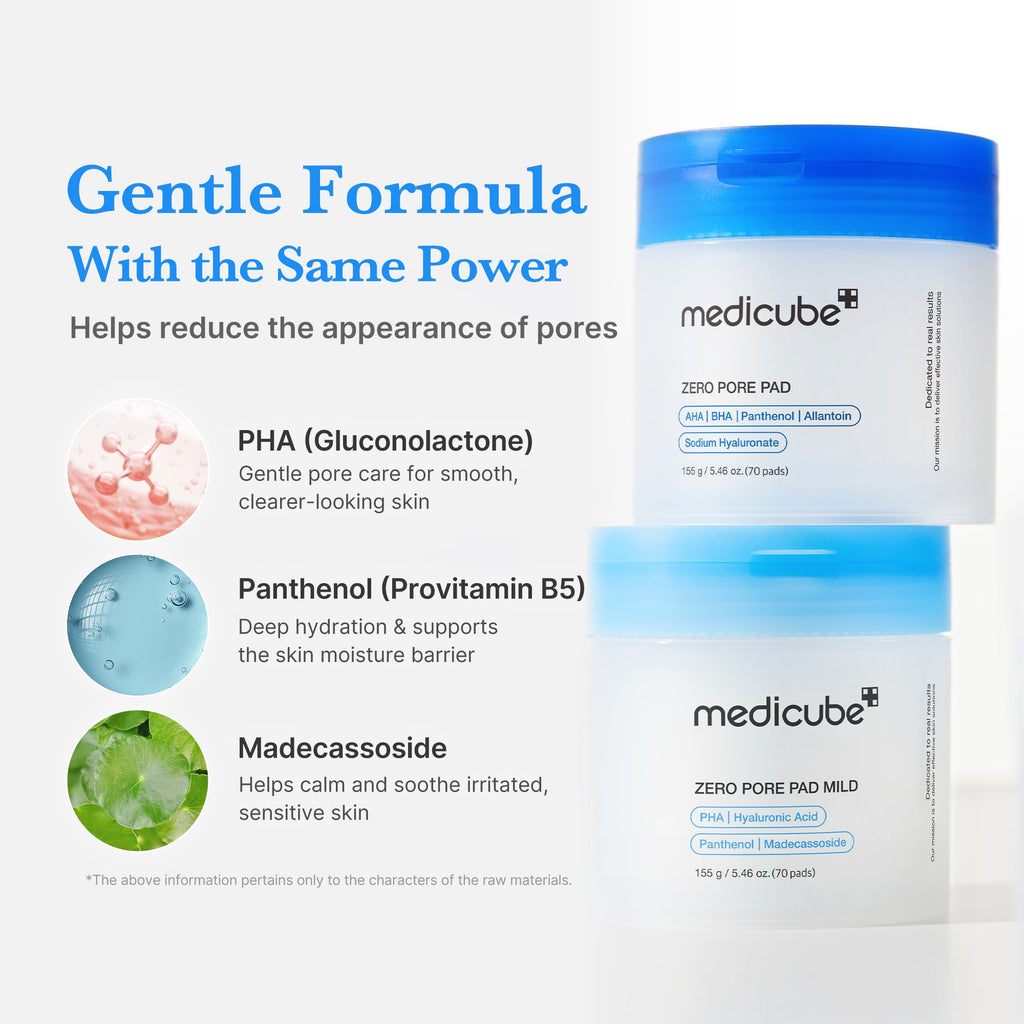 Zero Pore Madecassoside Pads (Mild) - Find your own skincare way.