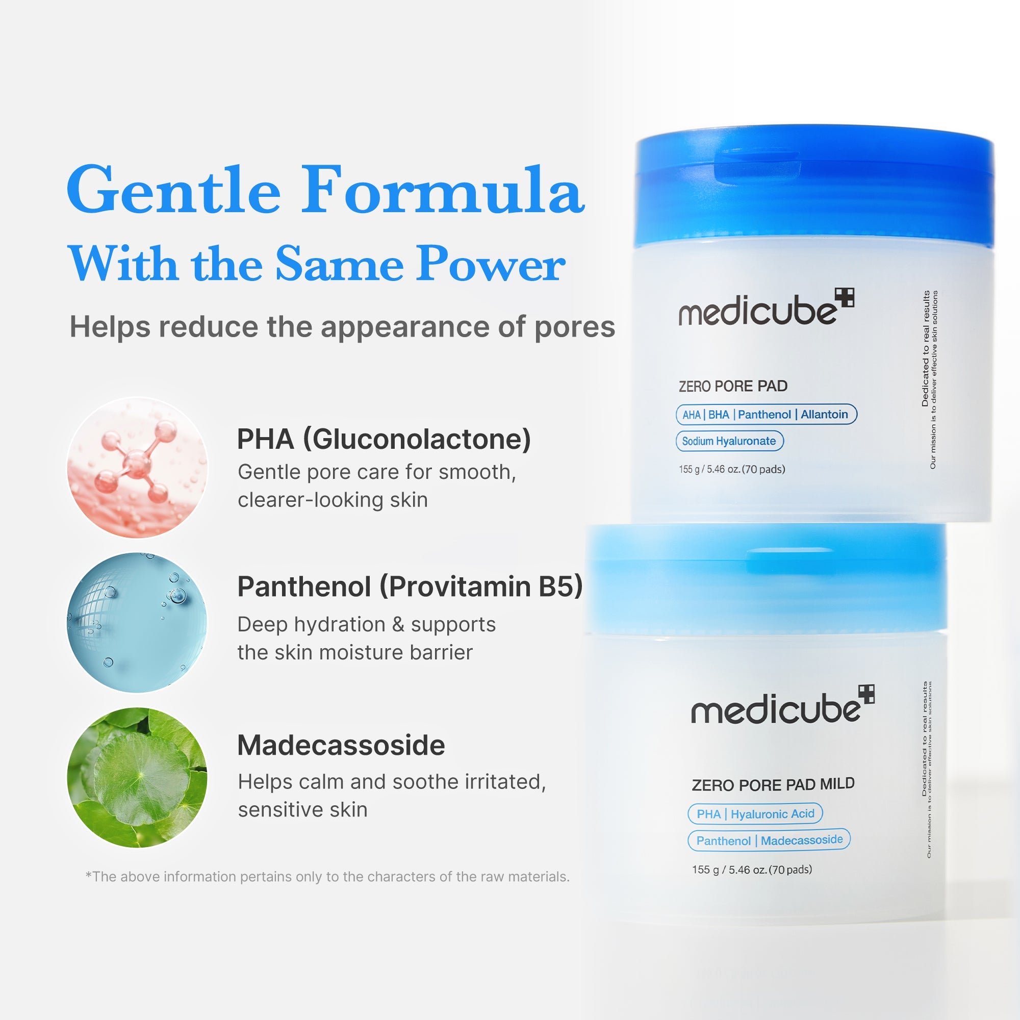 Zero Pore Madecassoside Pads (Mild) - Find your own skincare way.