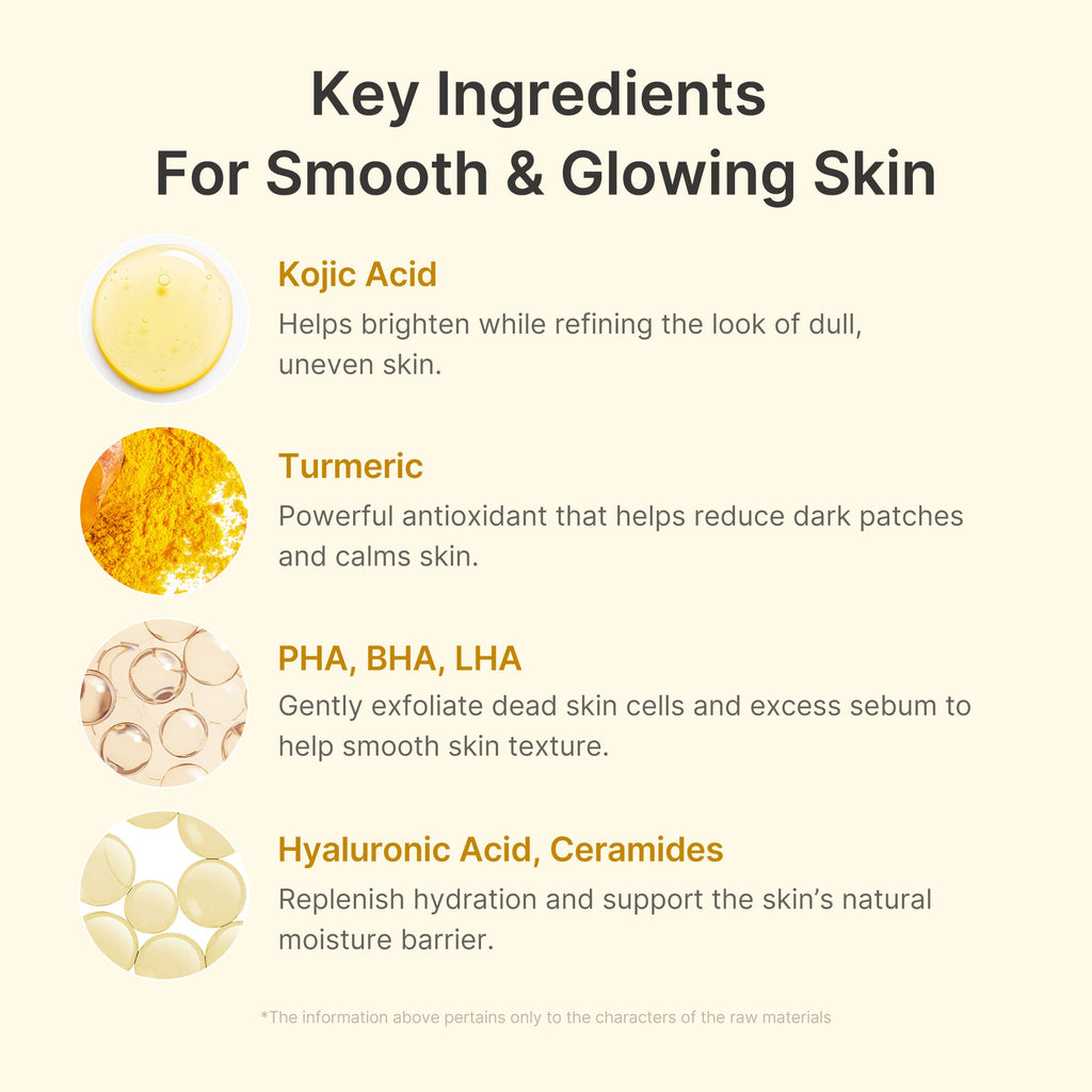 Kojic Acid Turmeric Body Peel Shot - Leave room for self-care.