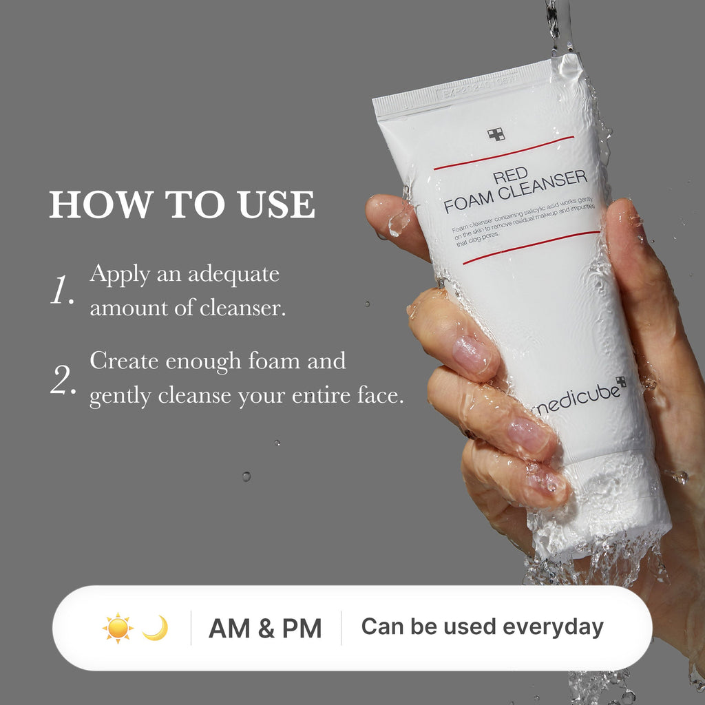 Red Foam Cleanser - Keep some glow in mind.