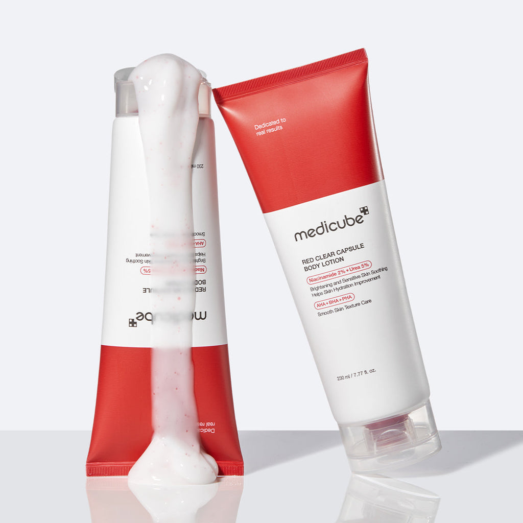 Red Clear Capsule Body Lotion - Let your glow dreams wander.