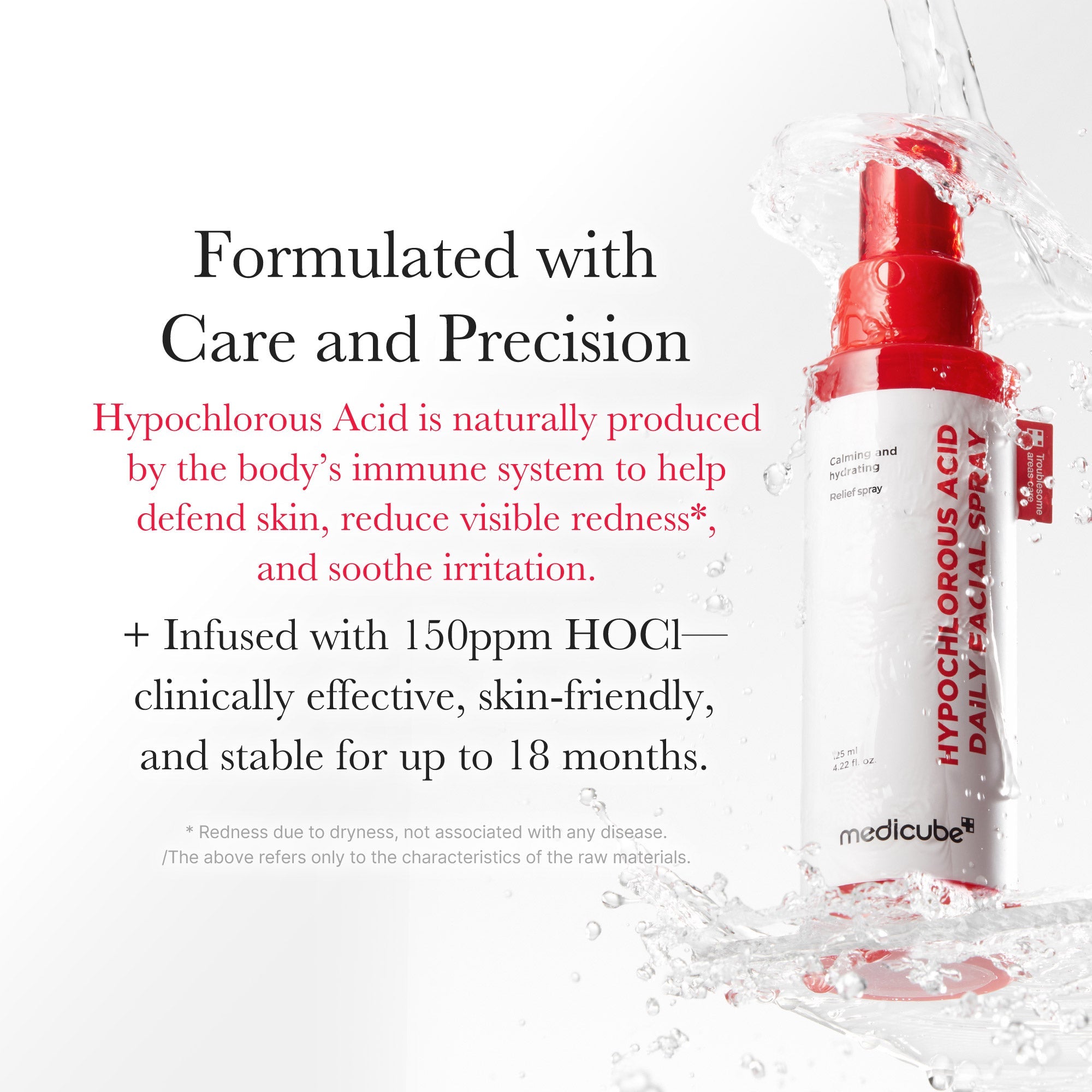 Hypochlorous Acid Power Soothing Spray - Good things begin with care.