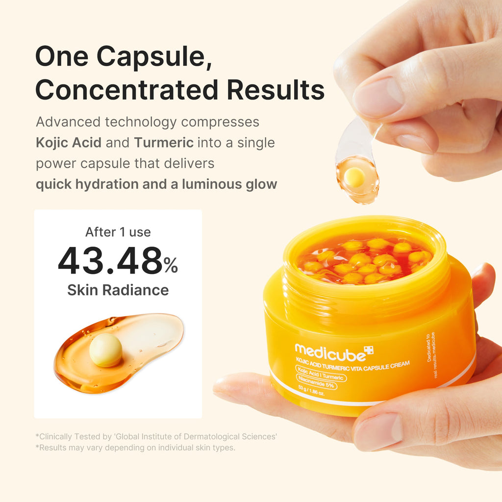 Kojic Acid Turmeric Vita Capsule Cream - Make skin care your own.