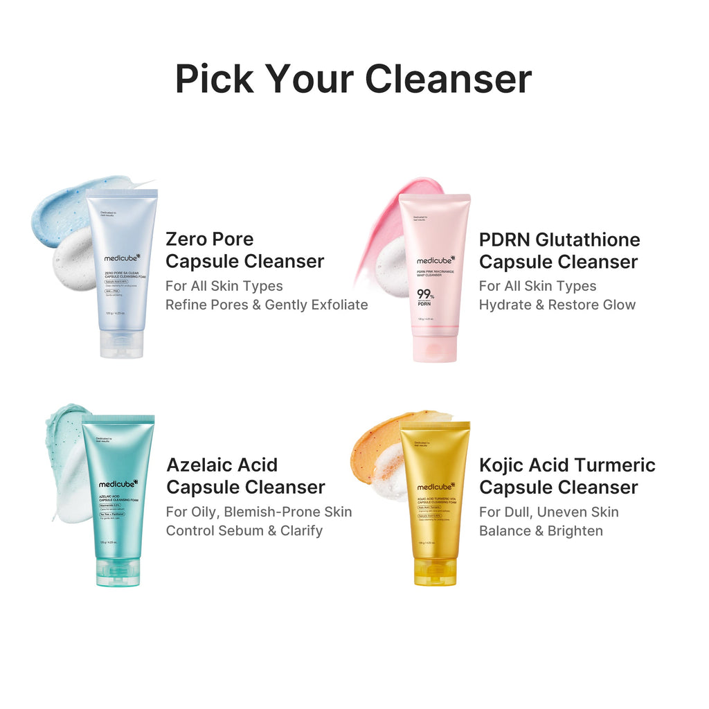 Kojic Acid Turmeric Vita Capsule Foam Cleanser - K-beauty meets your routine.