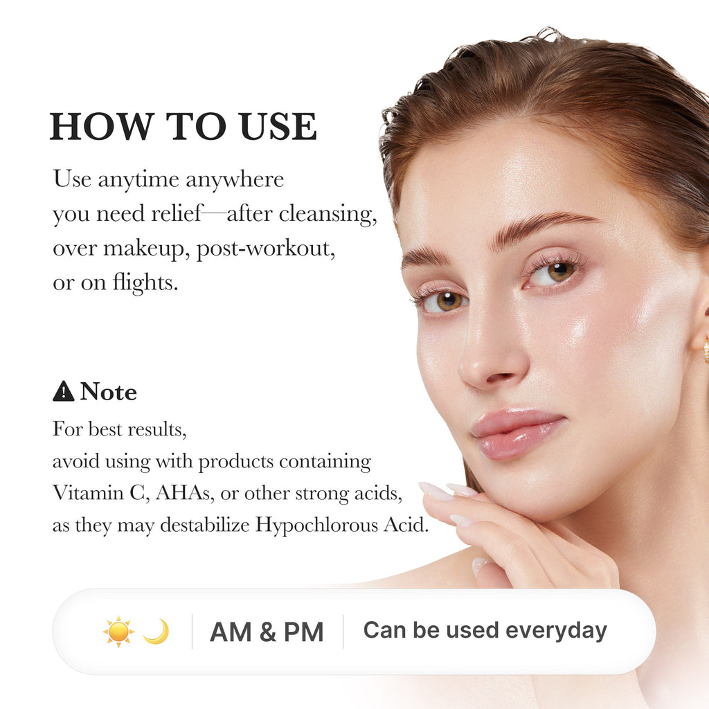Hypochlorous Acid Power Soothing Spray - Good things begin with care.
