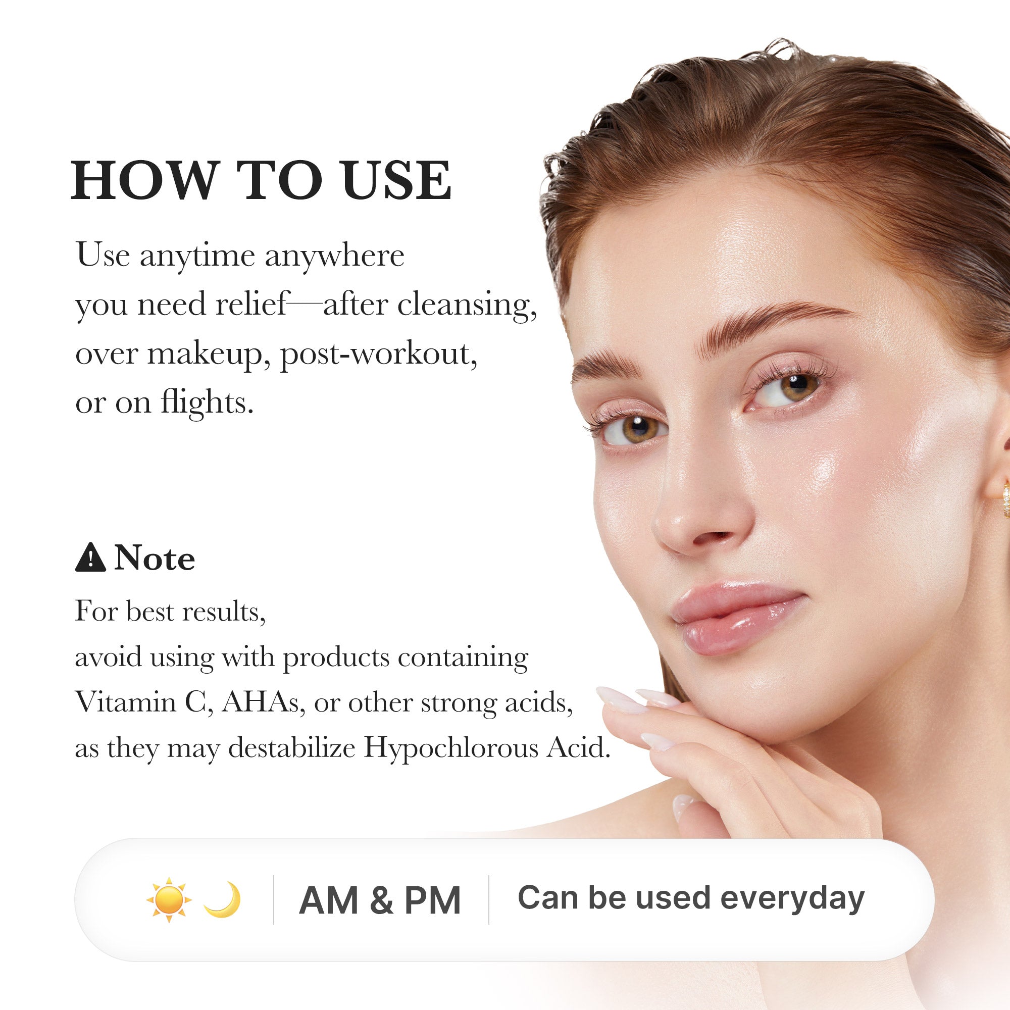 Hypochlorous Acid Power Soothing Spray - Good things begin with care.