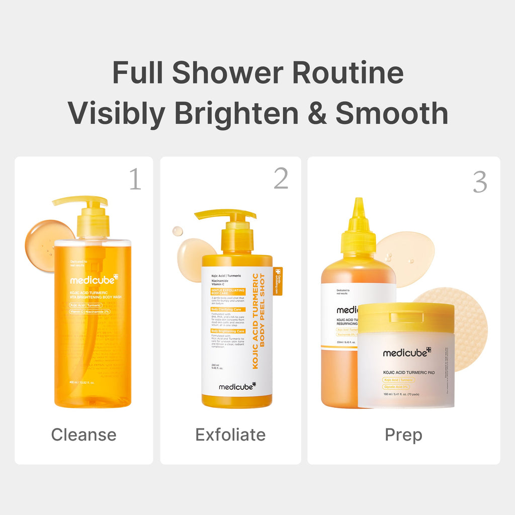 Kojic Acid Turmeric Brightening Body Wash - Medicube on your terms.