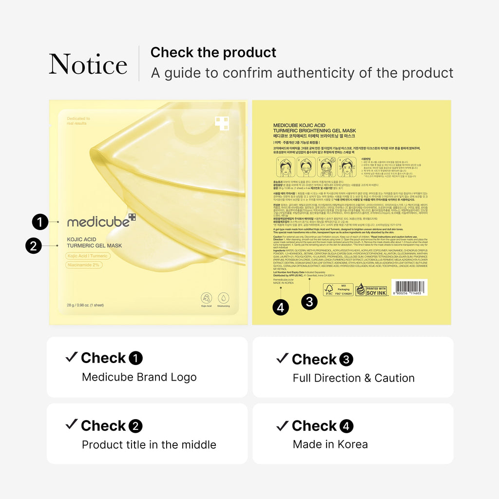 Kojic Acid Turmeric Gold Jelly Gel Mask - Your rhythm. Your routine.