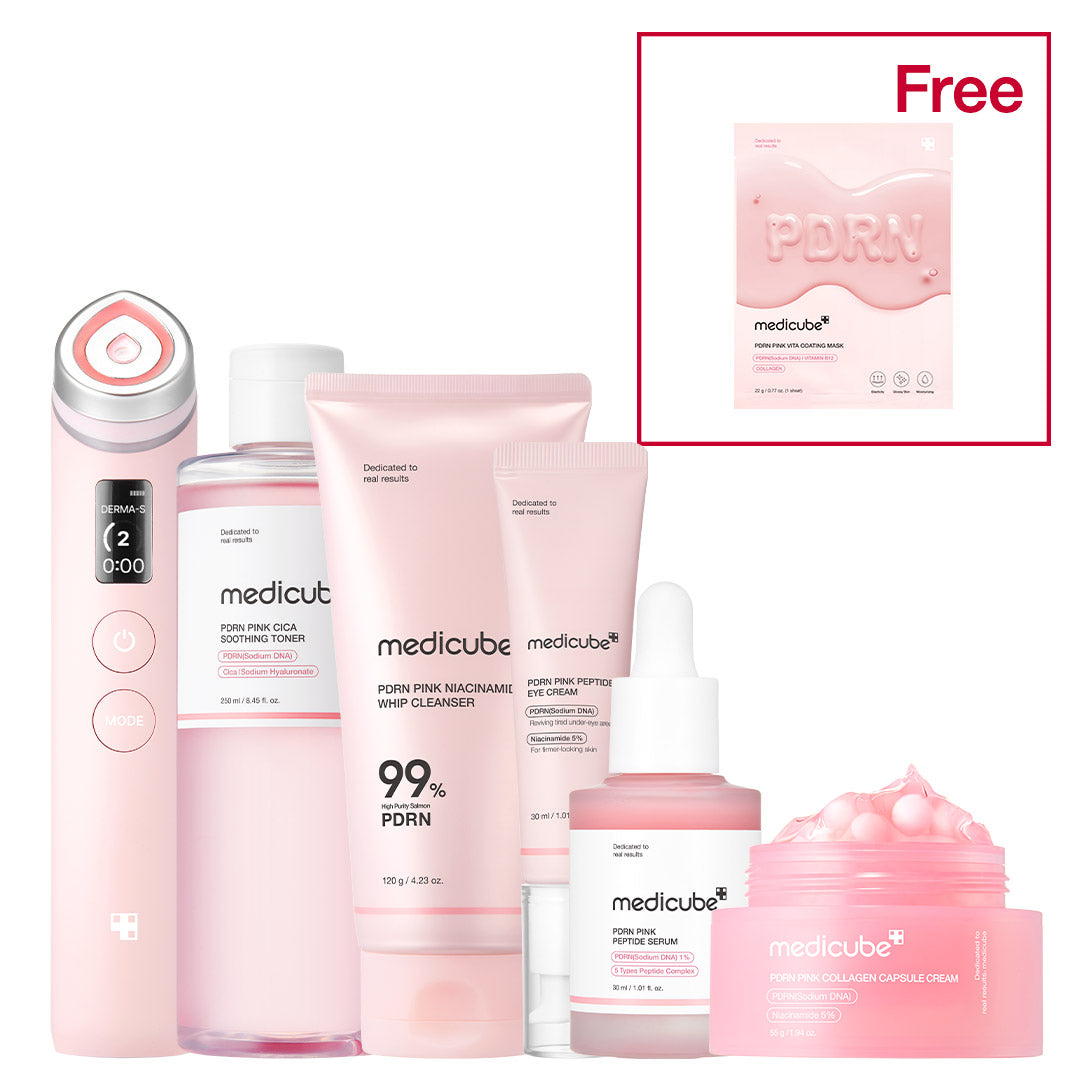 PDRN Pink Glow Home Aesthetic Full Set - Get ready with intention.