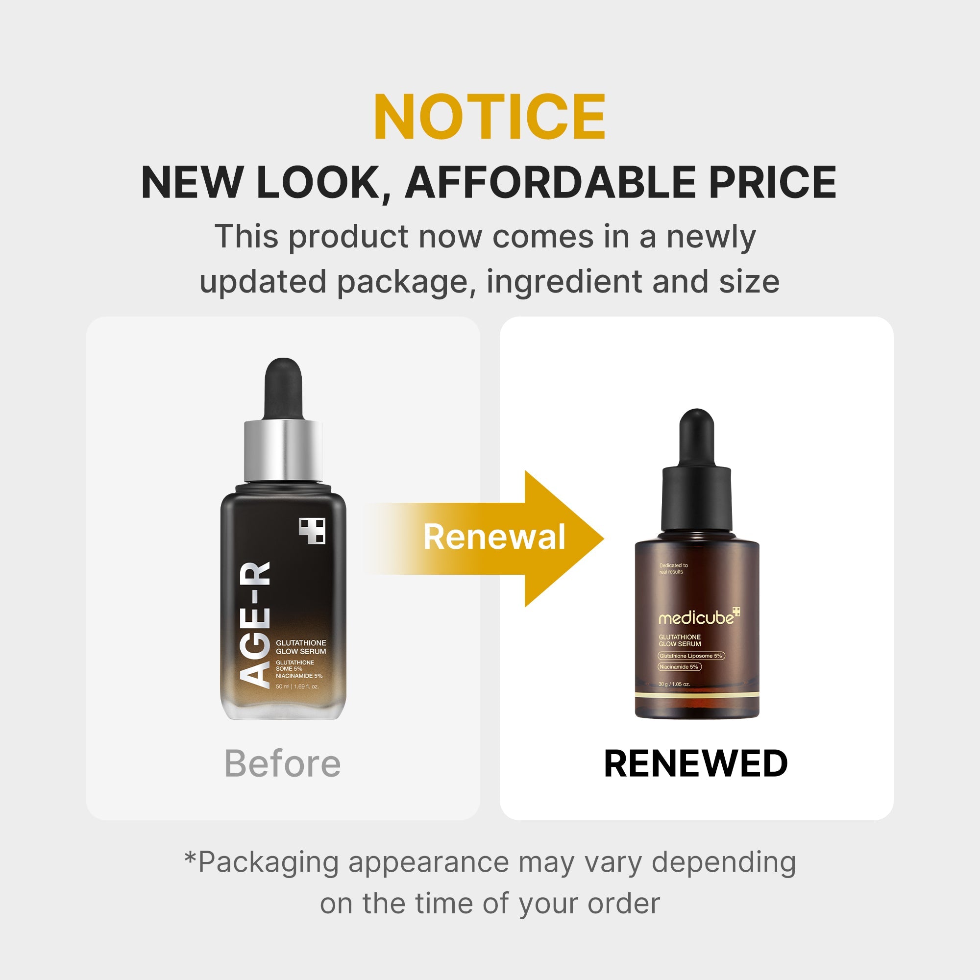 AGE-R Glutathione Glow Serum - Make room for Medicube.