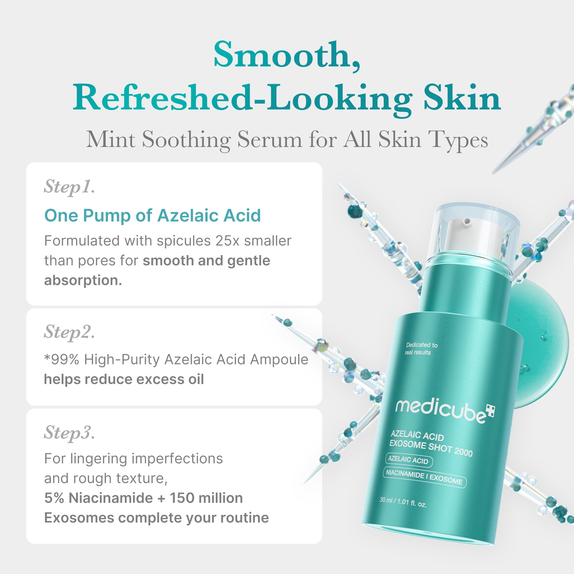 Azelaic Acid Exosome Shot - Make Medicube your moment.
