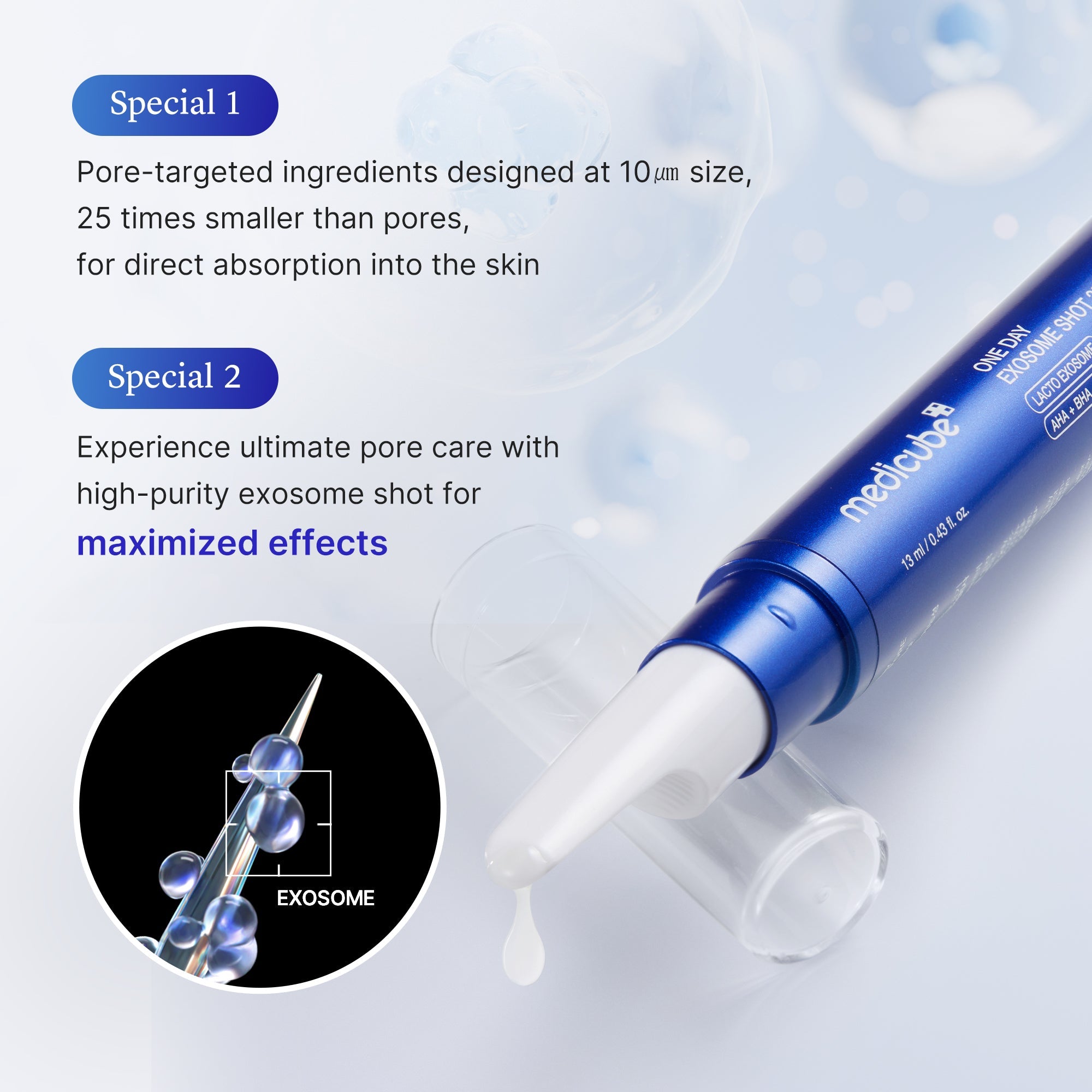 Zero Exosome Shot - Clock out with Medicube.