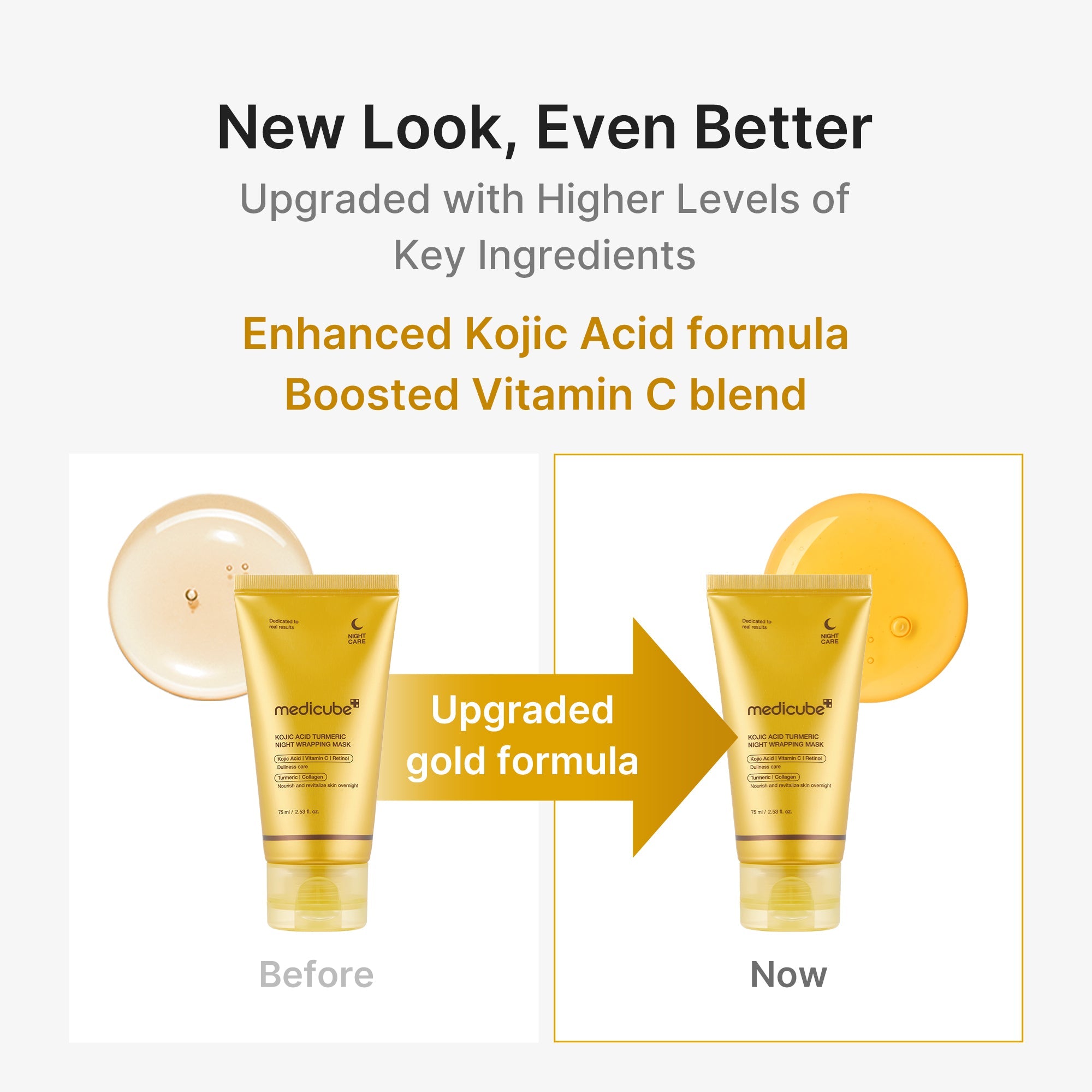 Kojic Acid Turmeric Overnight Wrapping Mask - Medicube fits your ritual.