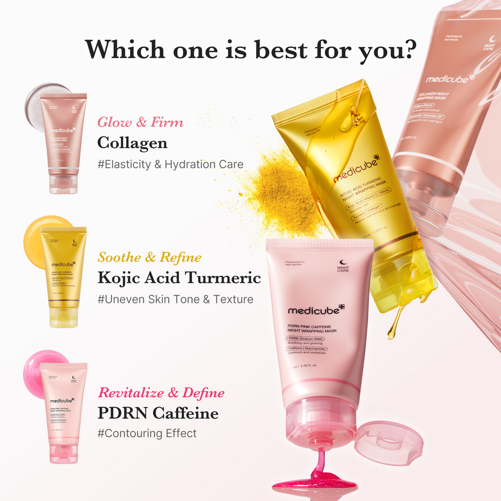 Kojic Acid Turmeric Overnight Wrapping Mask - Medicube fits your ritual.