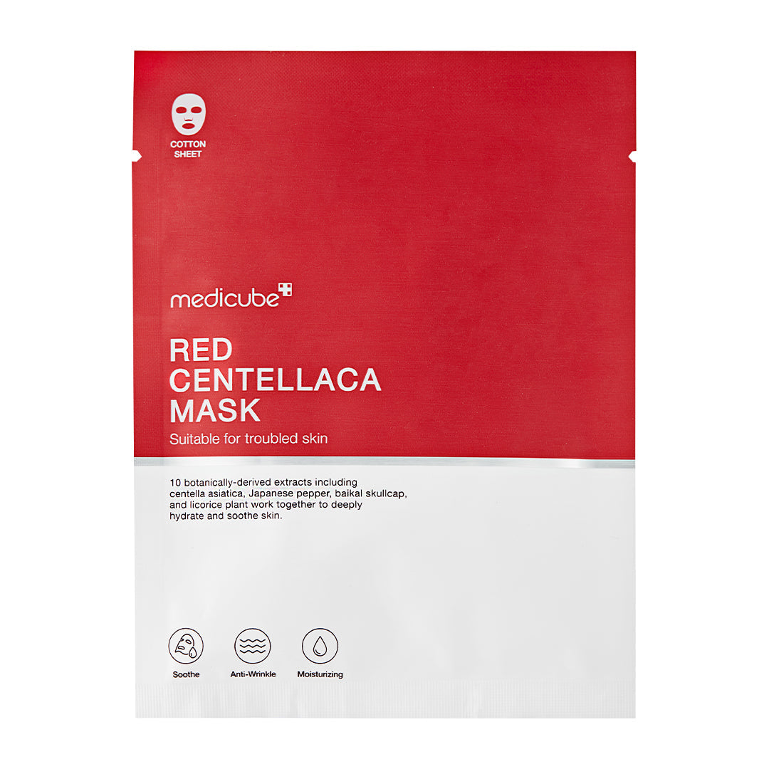 Red Centellaca Mask - Keep your moment sacred.