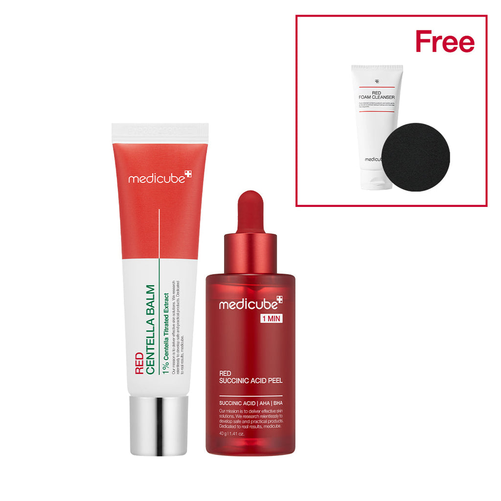 21% Red Succinic Acid Cleansing Booster Serum - Find your Medicube rhythm.