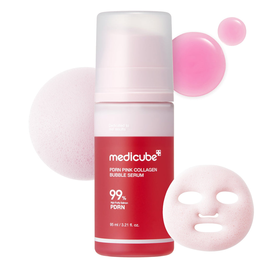 PDRN Pink Collagen Bubble Serum - Turn a pause into care.