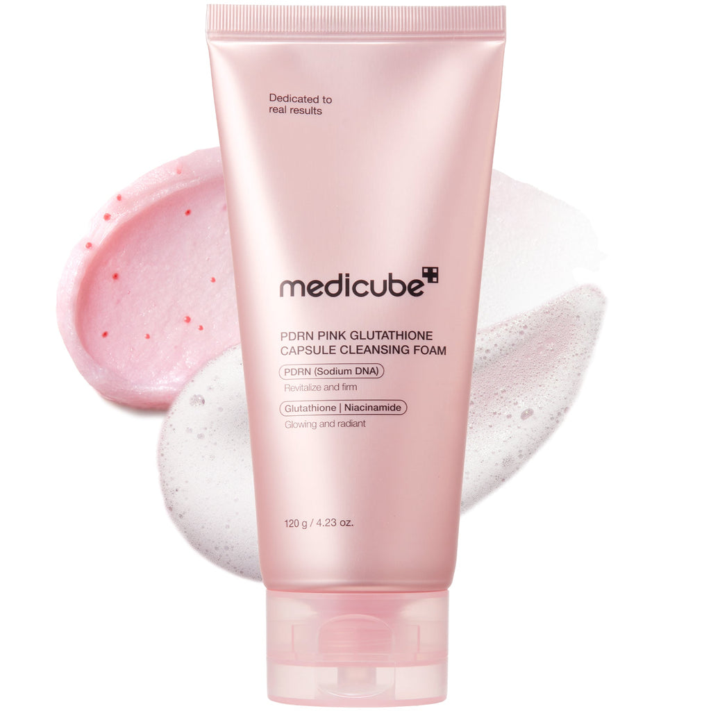 PDRN Pink Glutathione Capsule Foam Cleanser - The first step is yours.