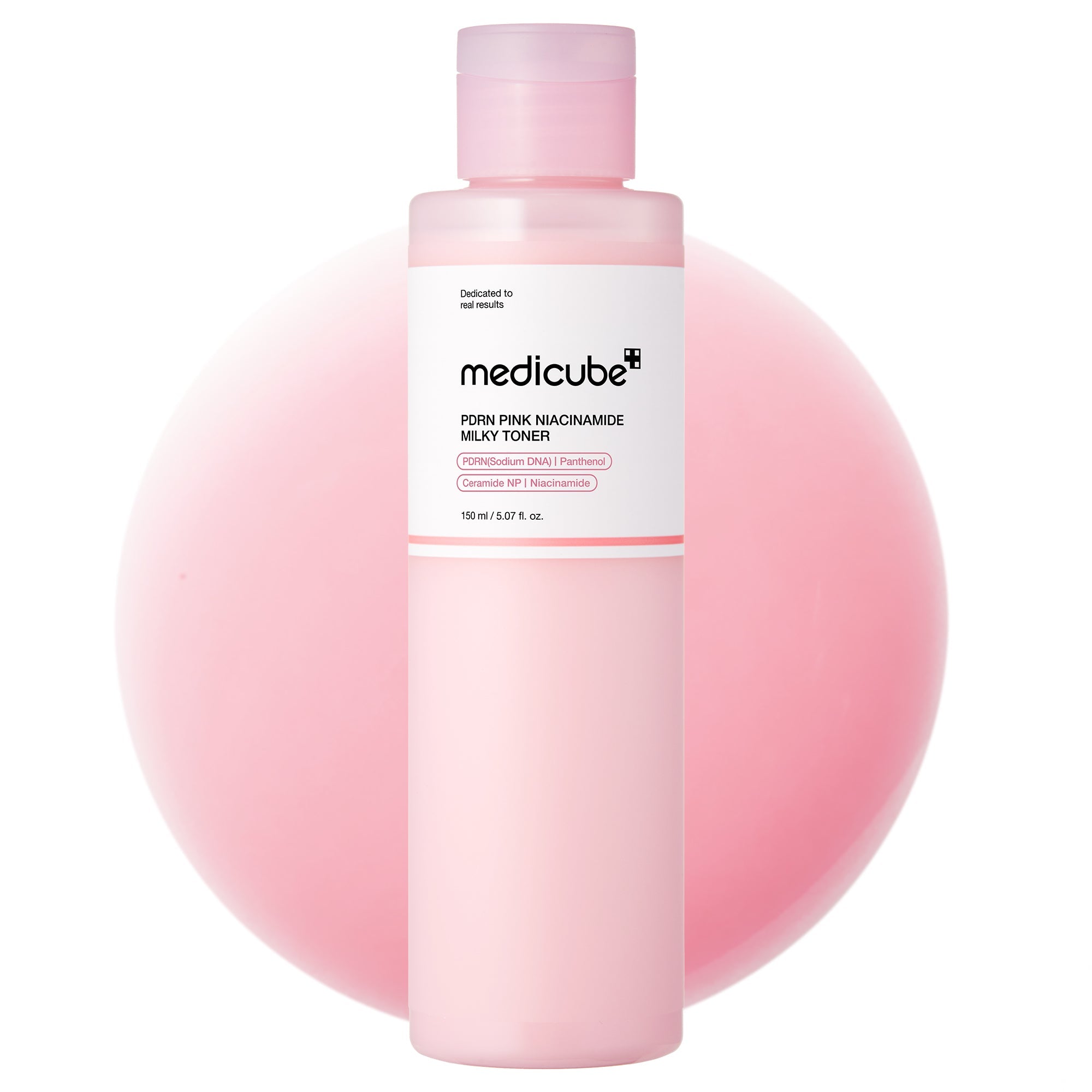 PDRN Pink Niacinamide Milky Toner - Medicube meets your curiosity.