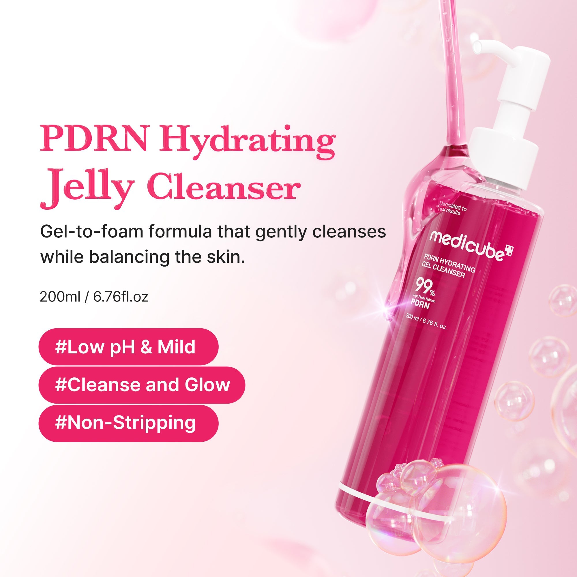 PDRN Pink Gel Cleanser - Let's talk about beauty care.