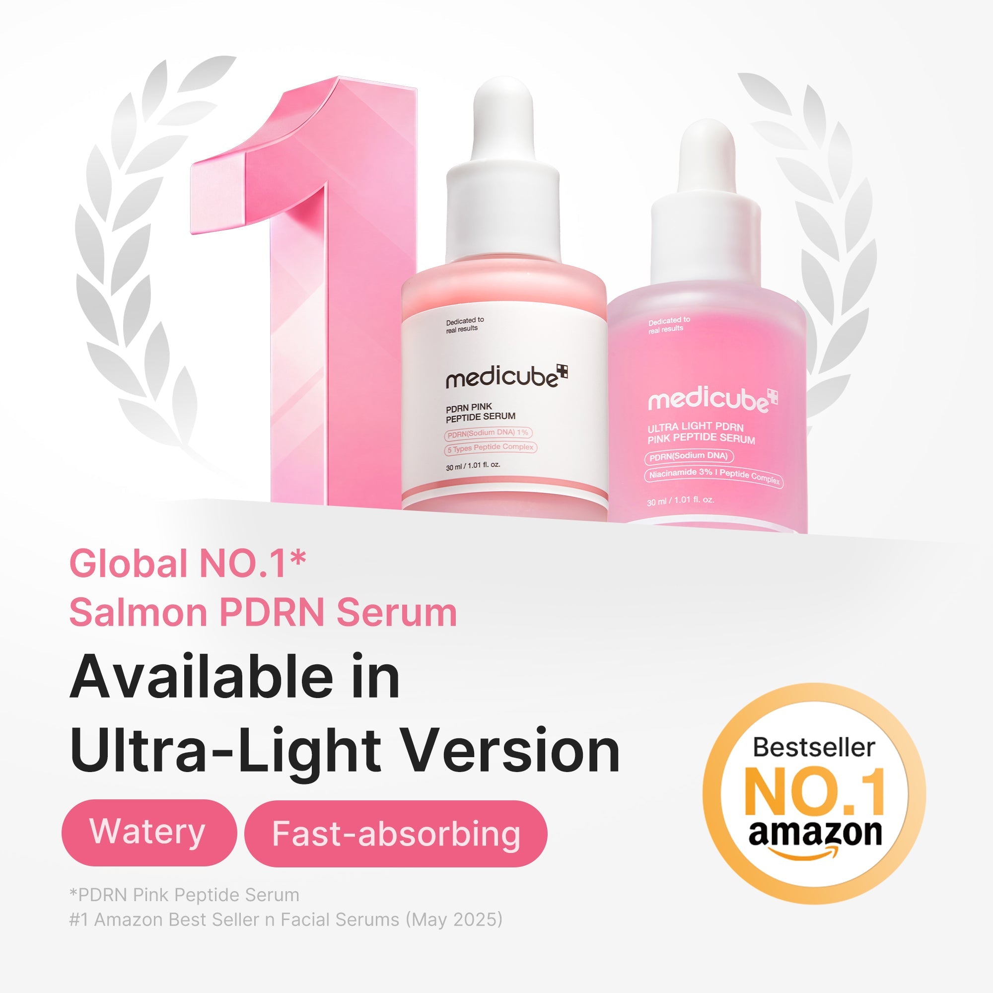 Ultra Light PDRN Pink Peptide Serum - A moment without multitasking.