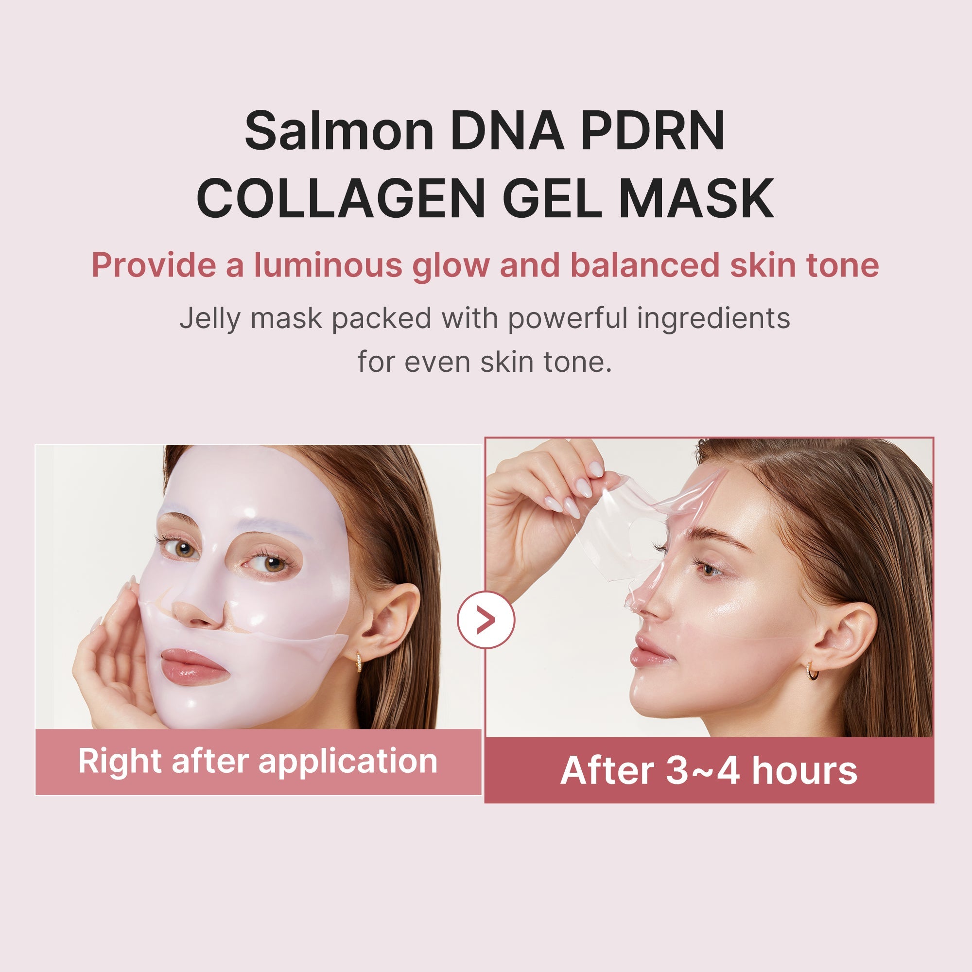 Salmon PDRN Pink Collagen Jelly Gel Mask - Let skincare set the pace.