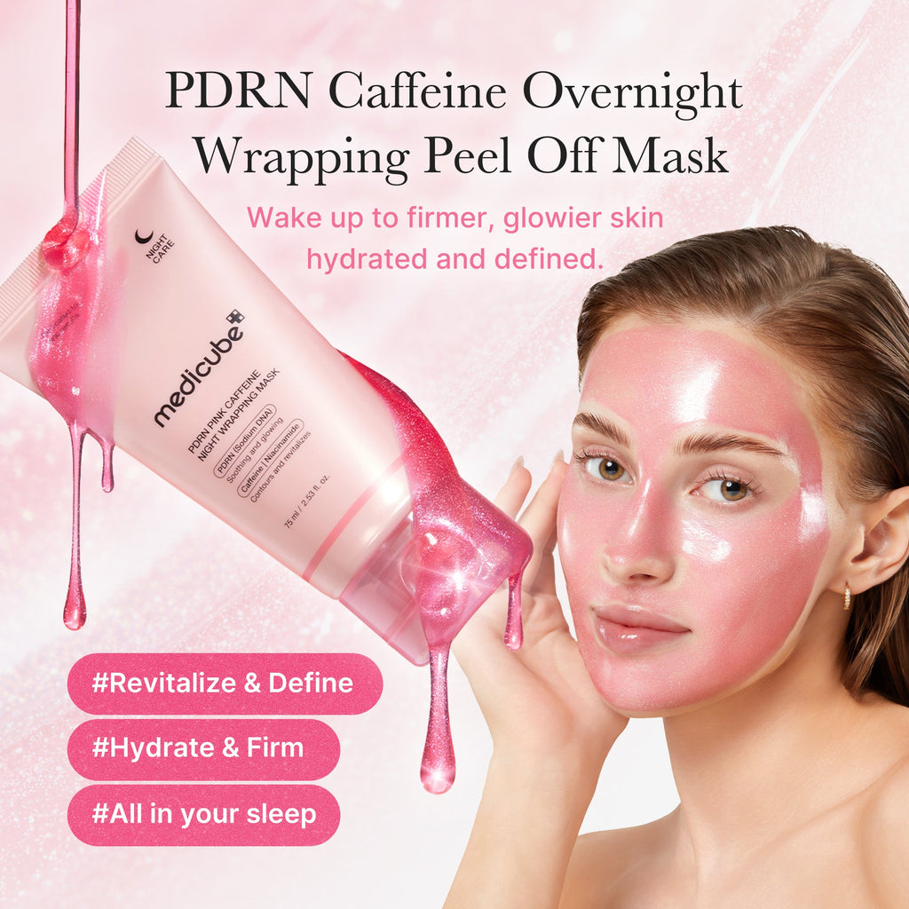 PDRN Pink Caffeine Overnight Wrapping Mask - Evenings deserve their moment.