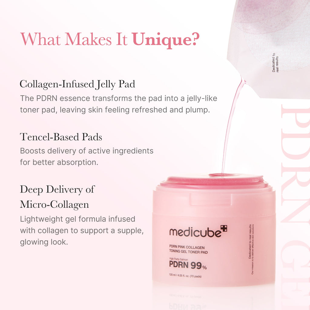 PDRN Pink Collagen Gel Toner Pad - Beauty talk is always welcome.