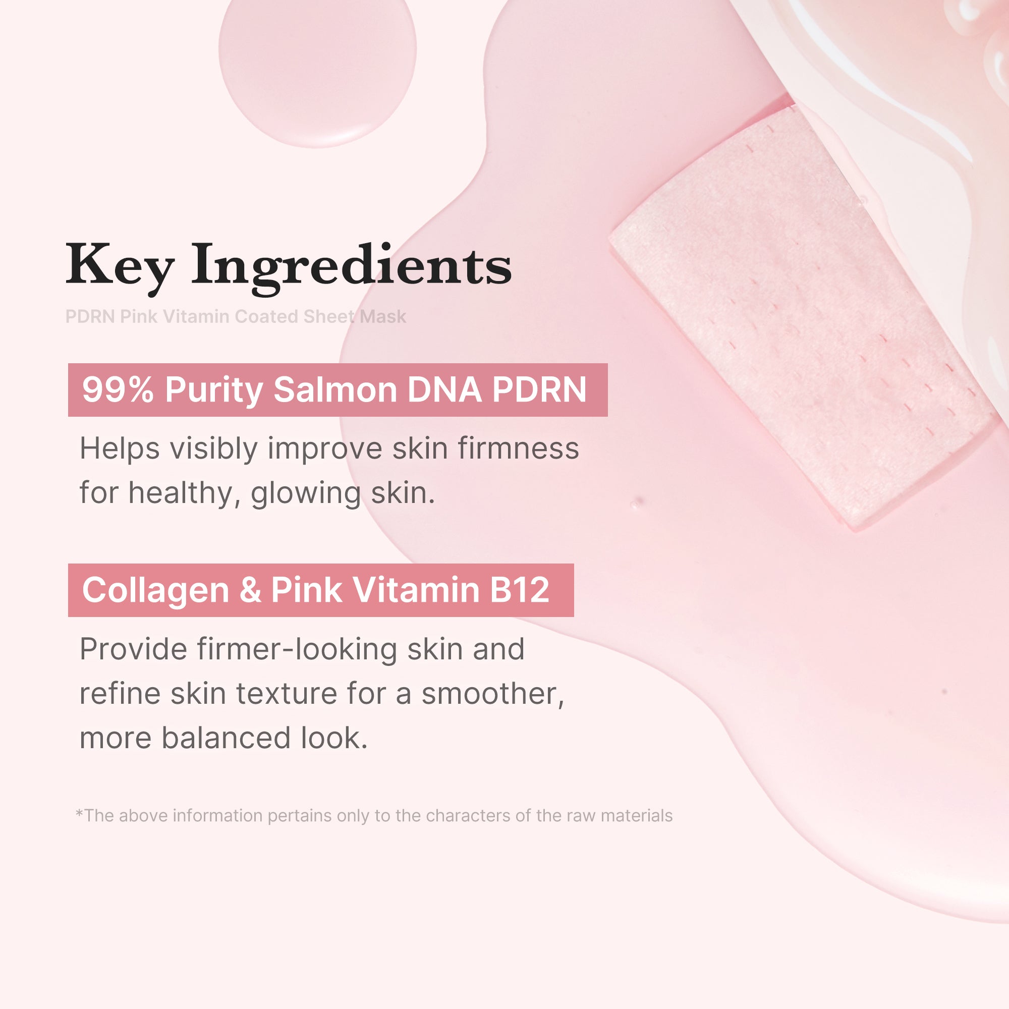 PDRN Pink Vita Coating Sheet Mask - Explore a little skin care.
