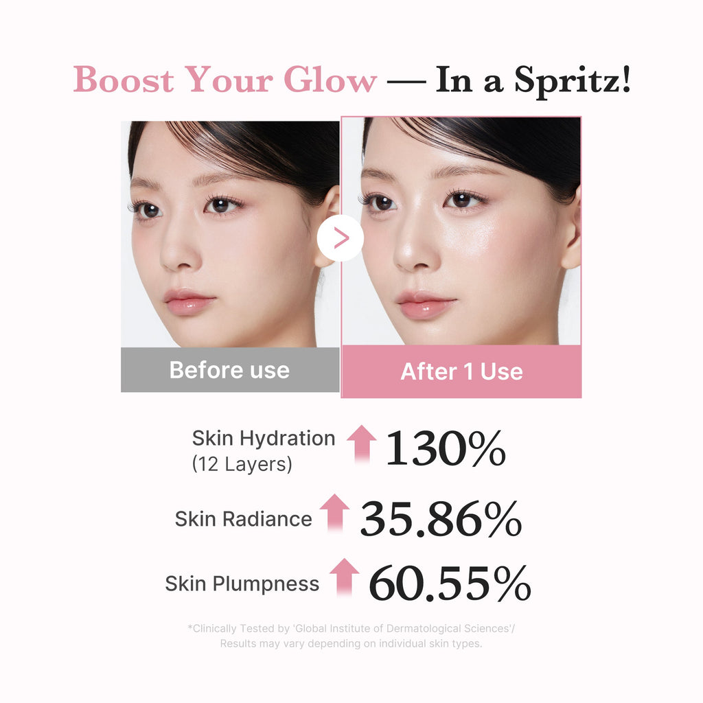 PDRN Pink Collagen Glow Jelly Mist Serum - Slow moments still count.