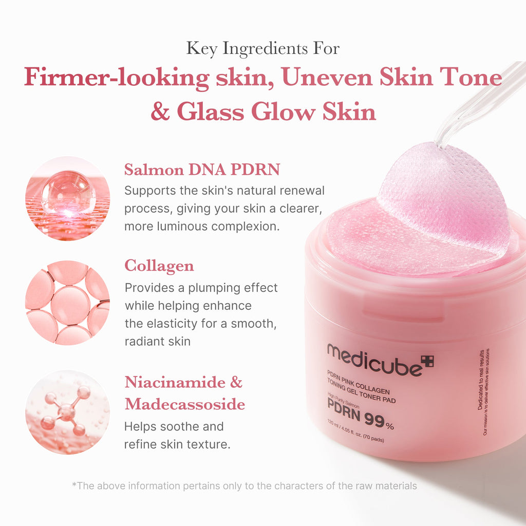 PDRN Pink Collagen Gel Toner Pad - Beauty talk is always welcome.