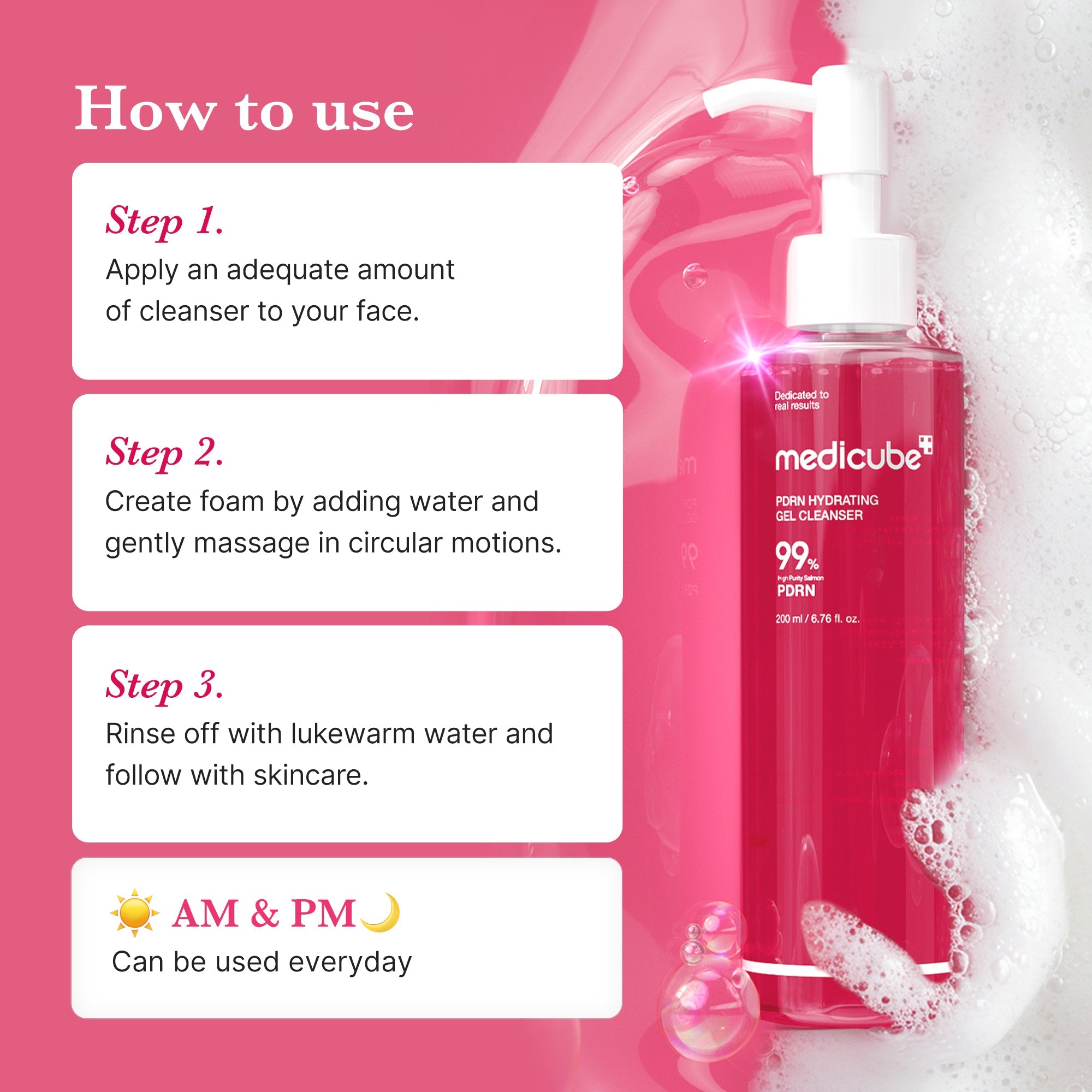PDRN Pink Gel Cleanser - Let's talk about beauty care.