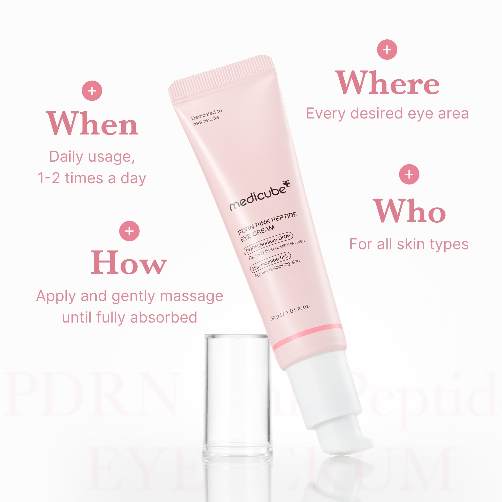 PDRN Pink Peptide Eye Cream - Take your morning back.