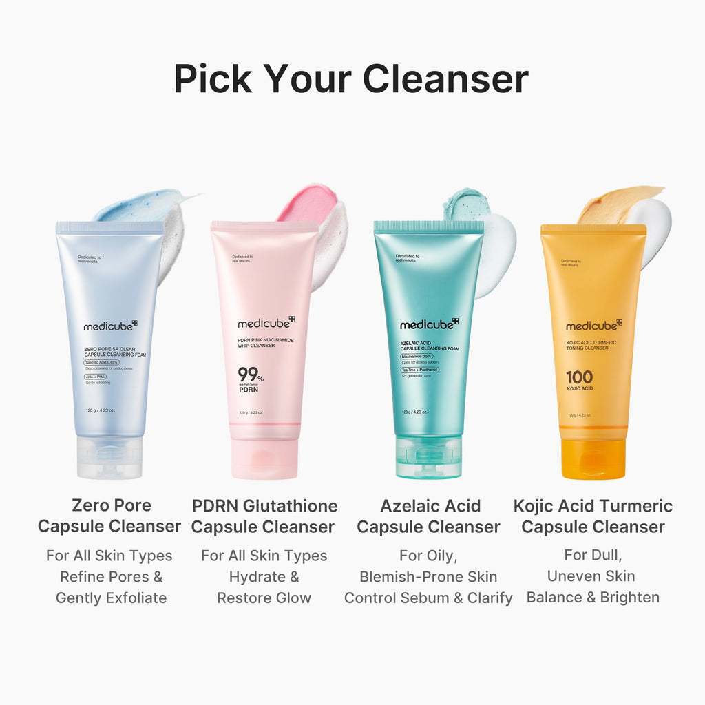 PDRN Pink Glutathione Capsule Foam Cleanser - The first step is yours.