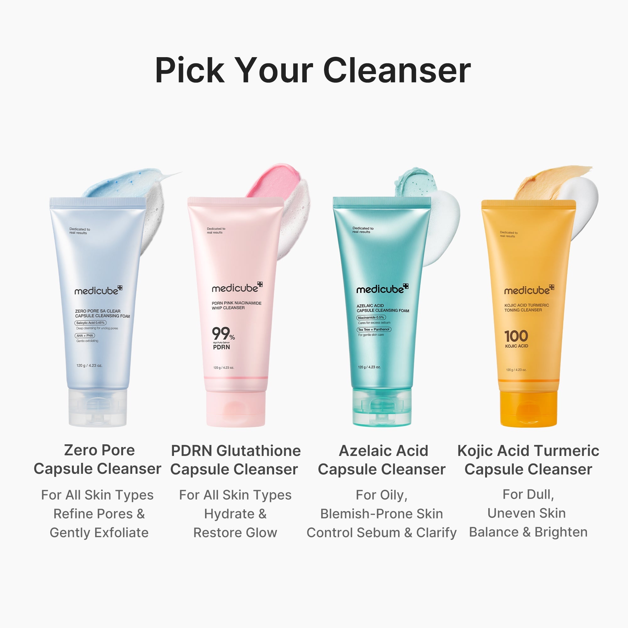 PDRN Pink Glutathione Capsule Foam Cleanser - The first step is yours.