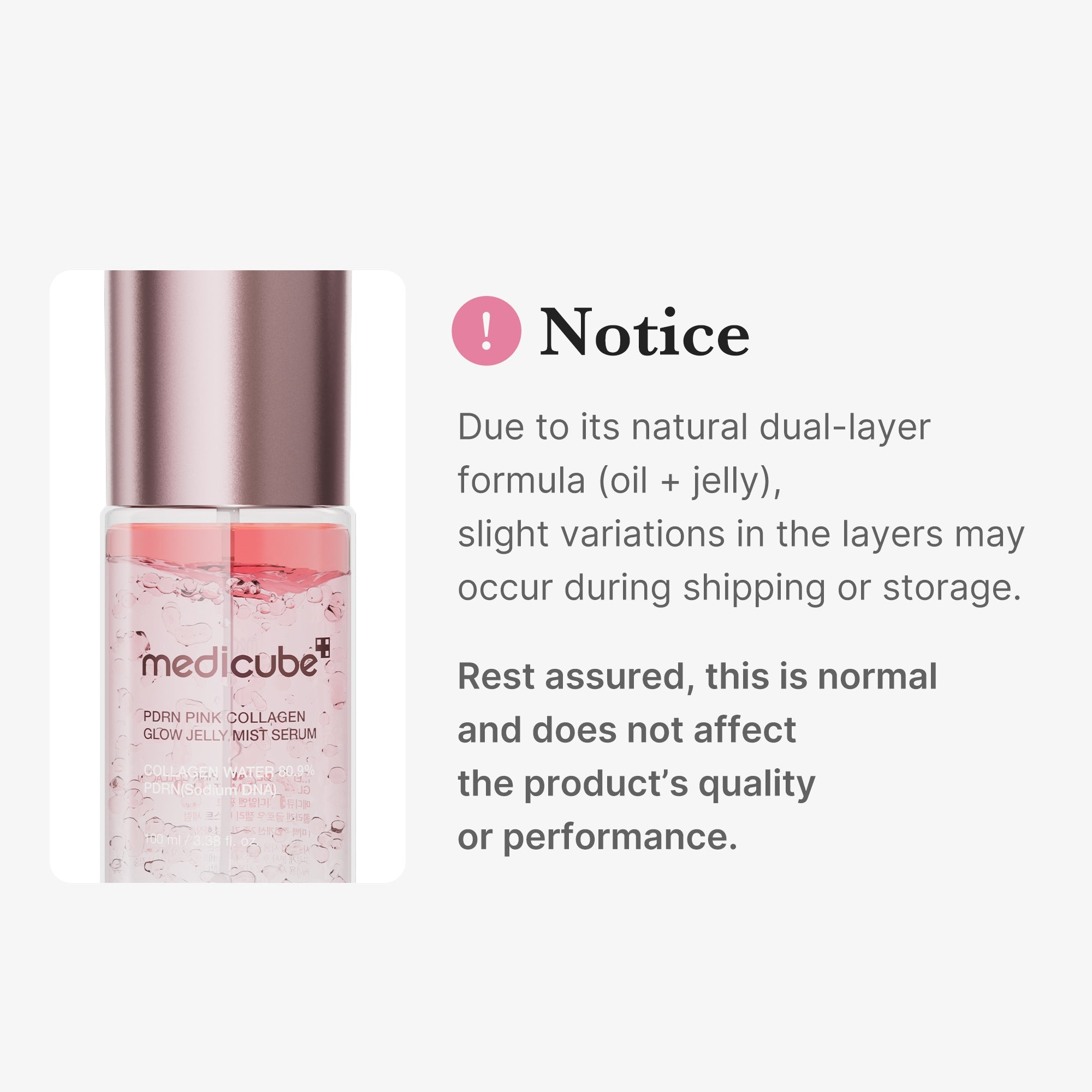 PDRN Pink Collagen Glow Jelly Mist Serum - Slow moments still count.