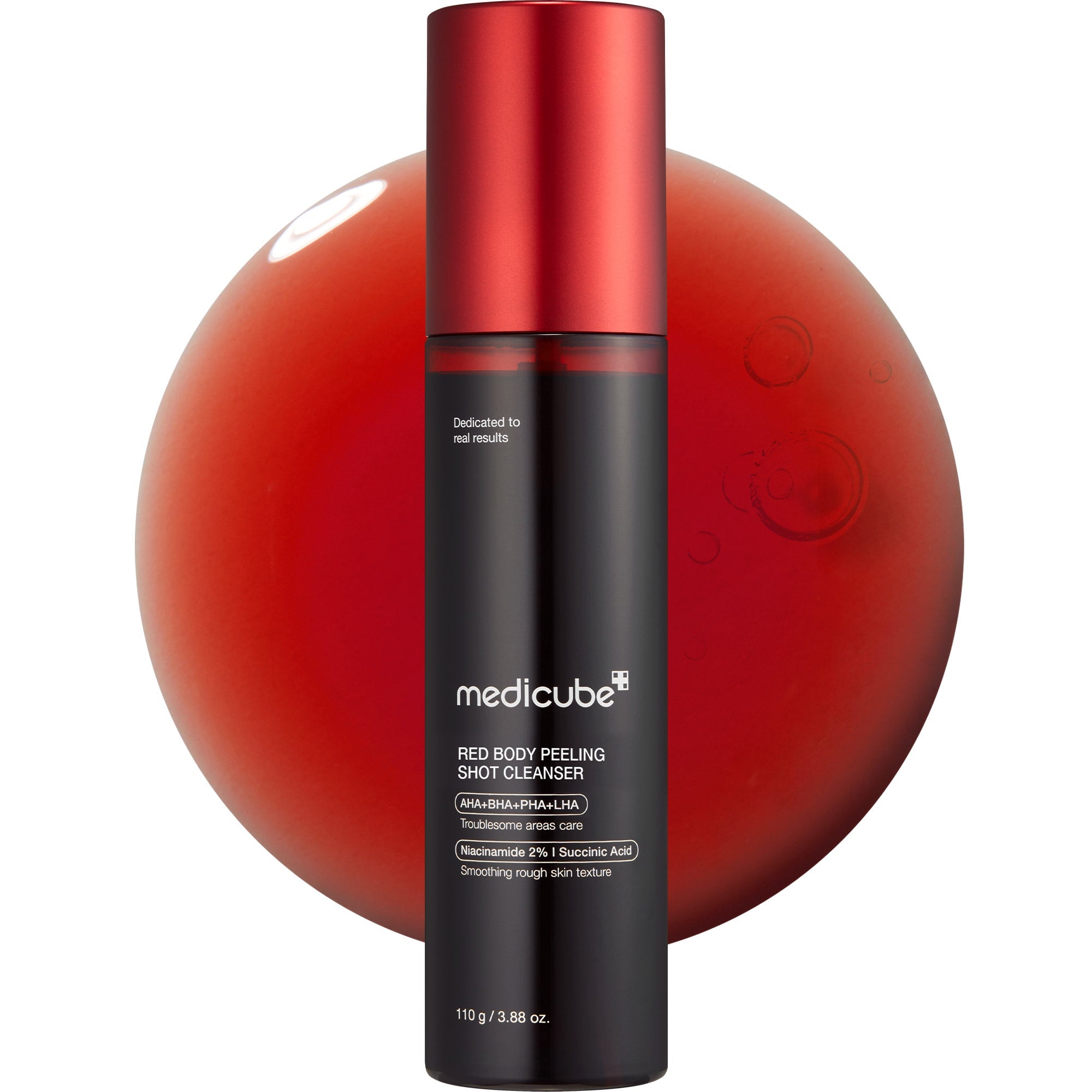 Red Body Peeling Shot Cleanser - Explore more with Medicube.