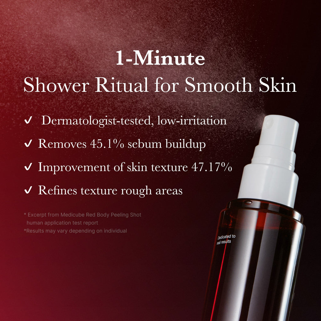 Red Body Peeling Shot Cleanser - Explore more with Medicube.